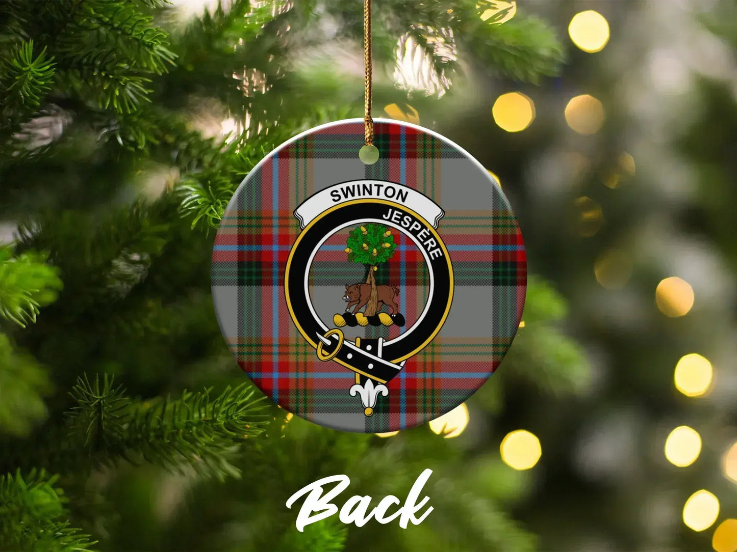 Swinton Jespere Tartan Family Crest Christmas Ornament product