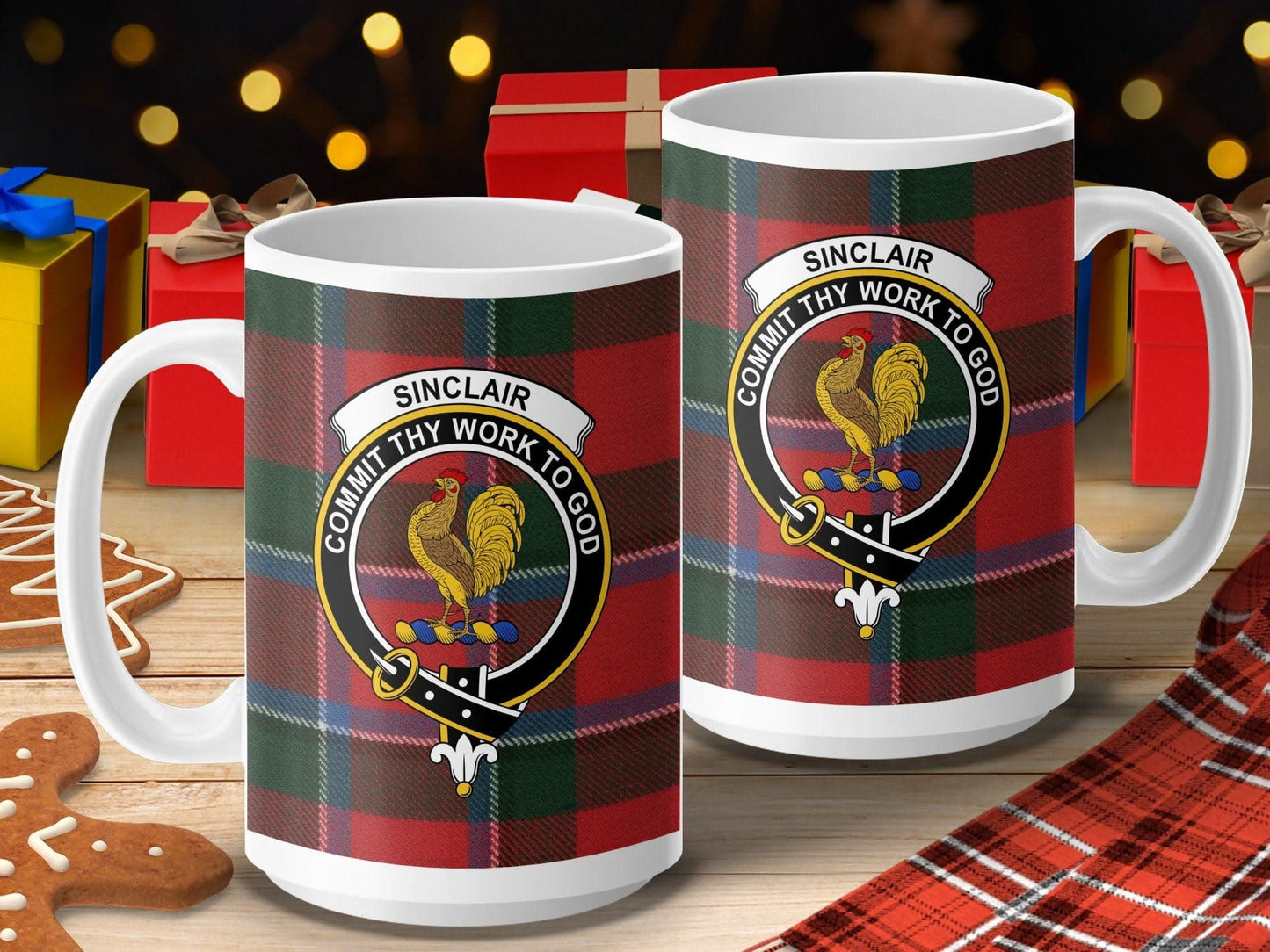 Sinclair Commit Thy Work To God Plaid Mug product