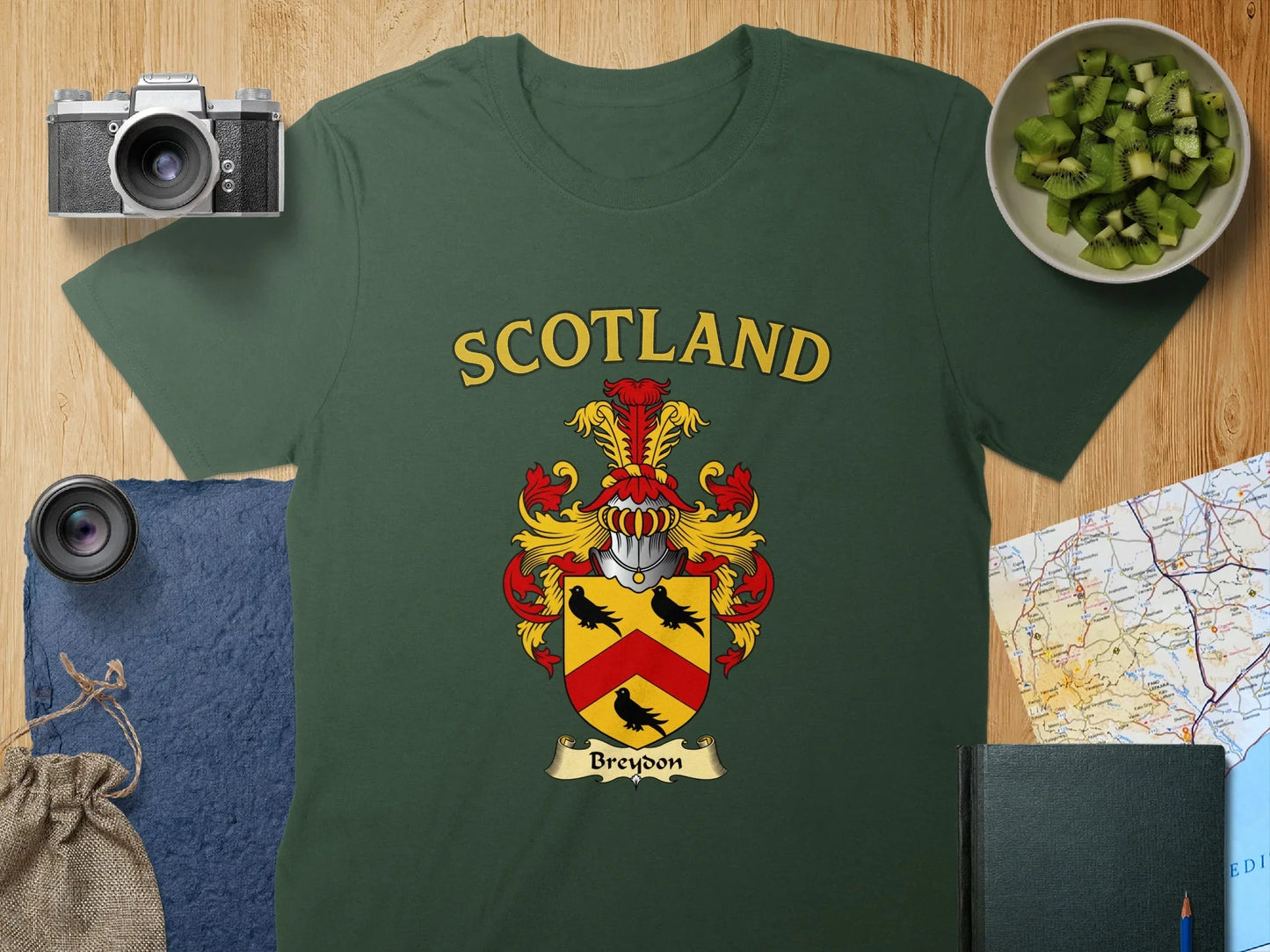 Scotland with Crest Design Graphic T-shirt product