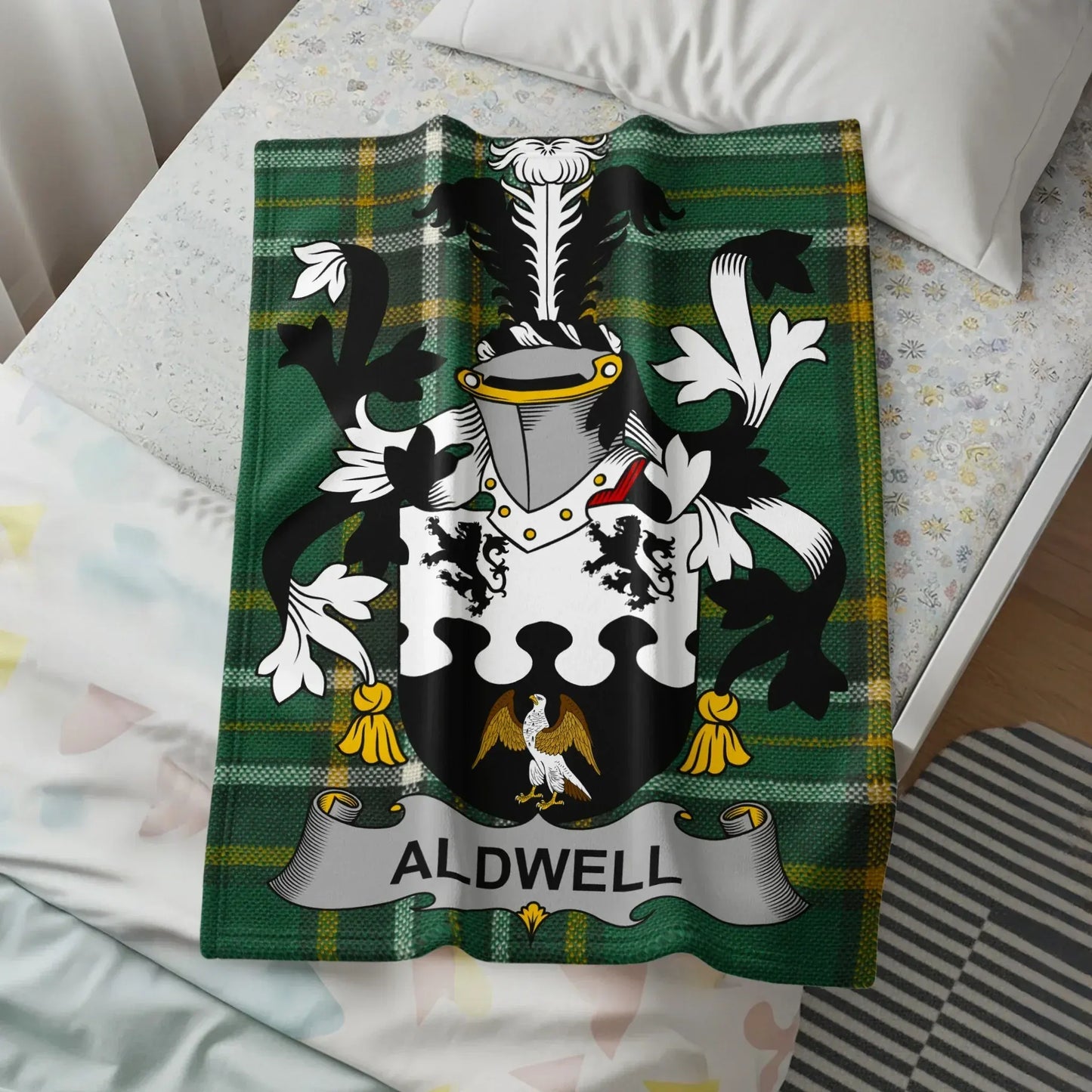Customizable Aldwell Family Crest Blanket product