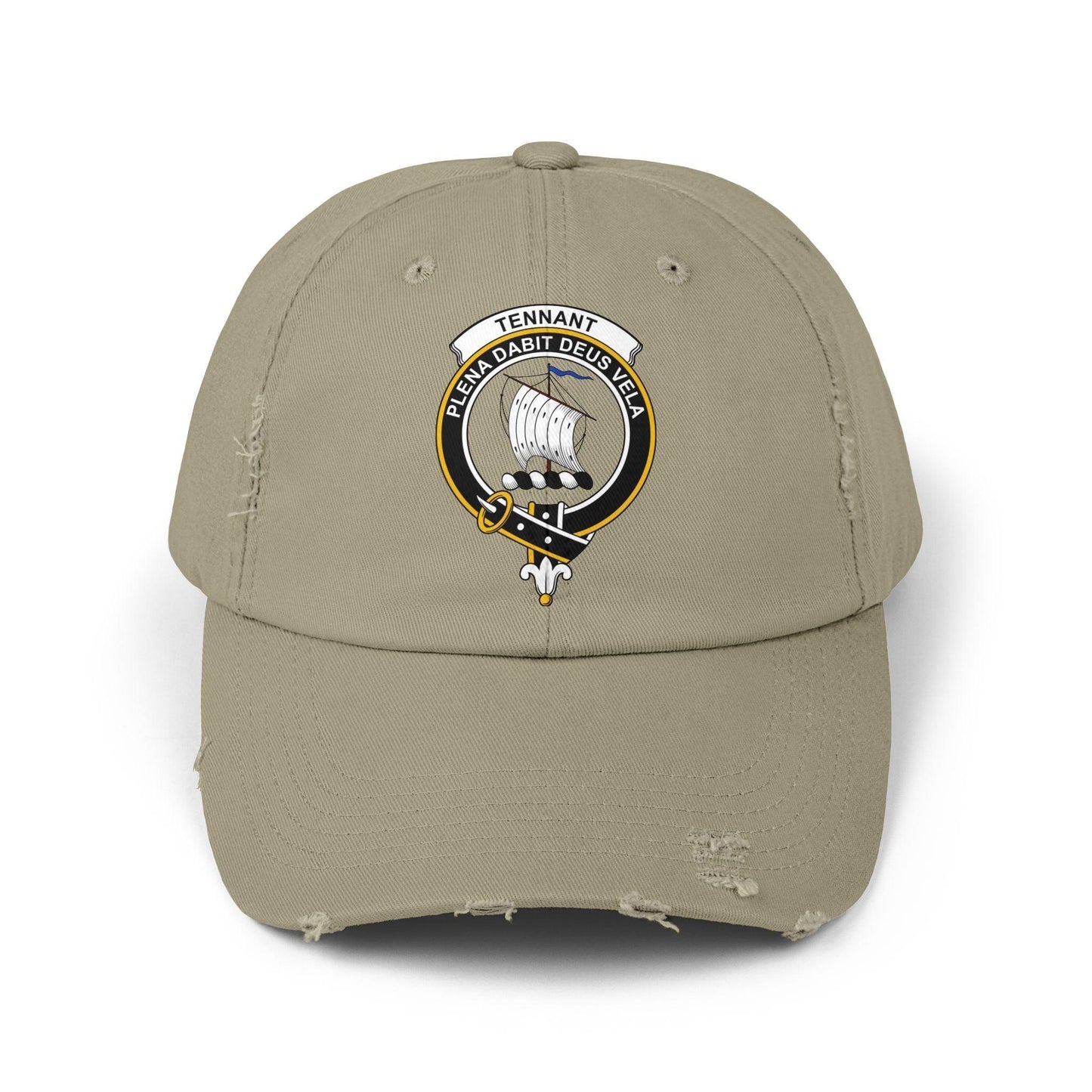 Tennant Clan Crest Scottish Distressed Baseball Cap - Celtic Ancestry Gifts