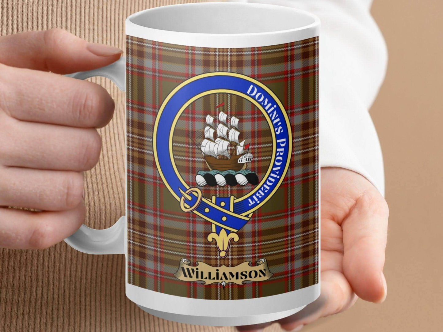 Williamson Clan Crest Tartan Plaid Customizable Mug product