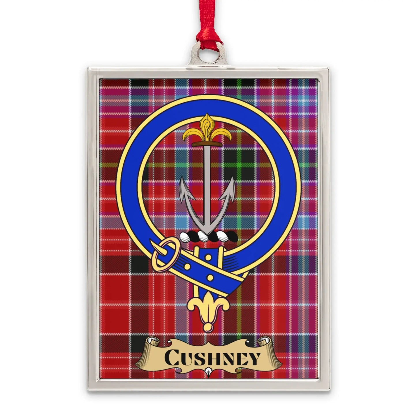 Cushney Tartan Clan Crest Badge Acrylic Christmas product