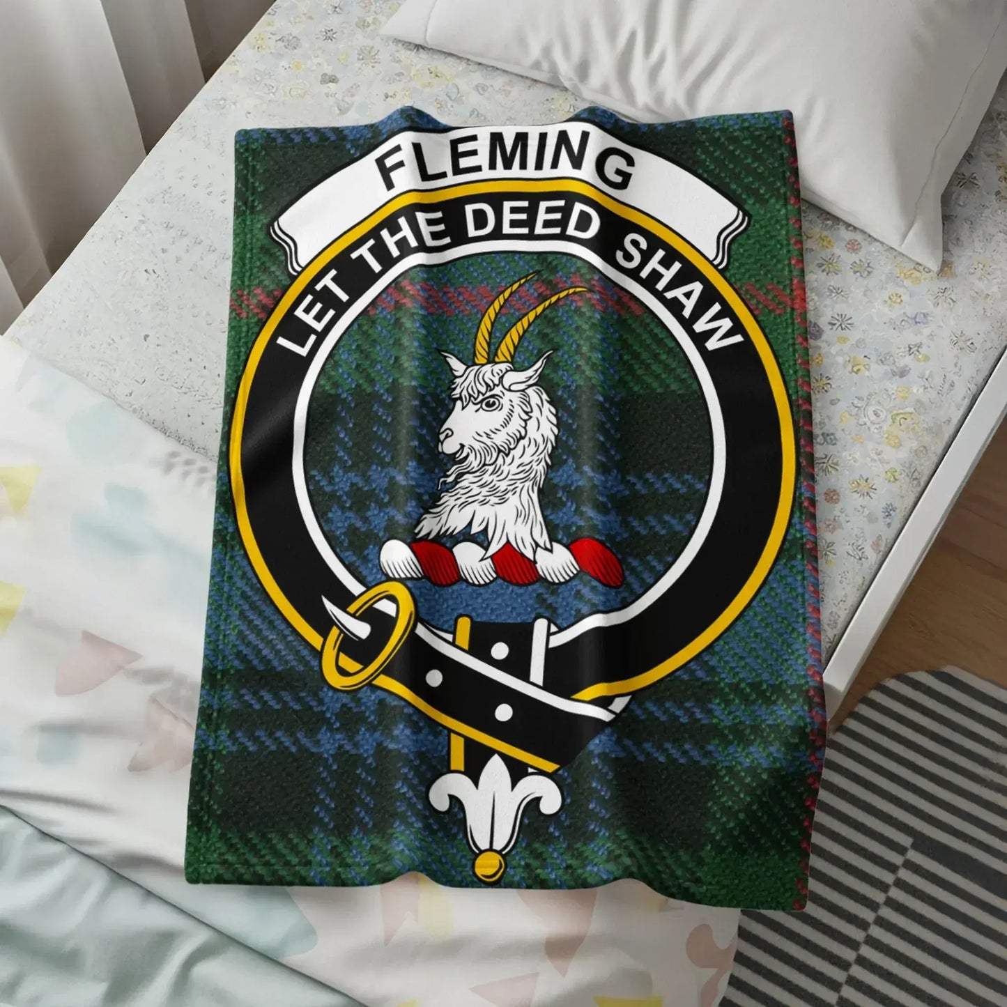 Scottish Clan Fleming Let The Deed Shaw Blanket product
