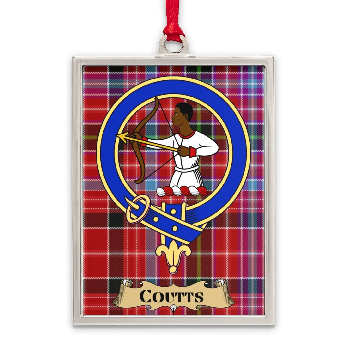 Coutts Tartan Pattern Archery Ornament product