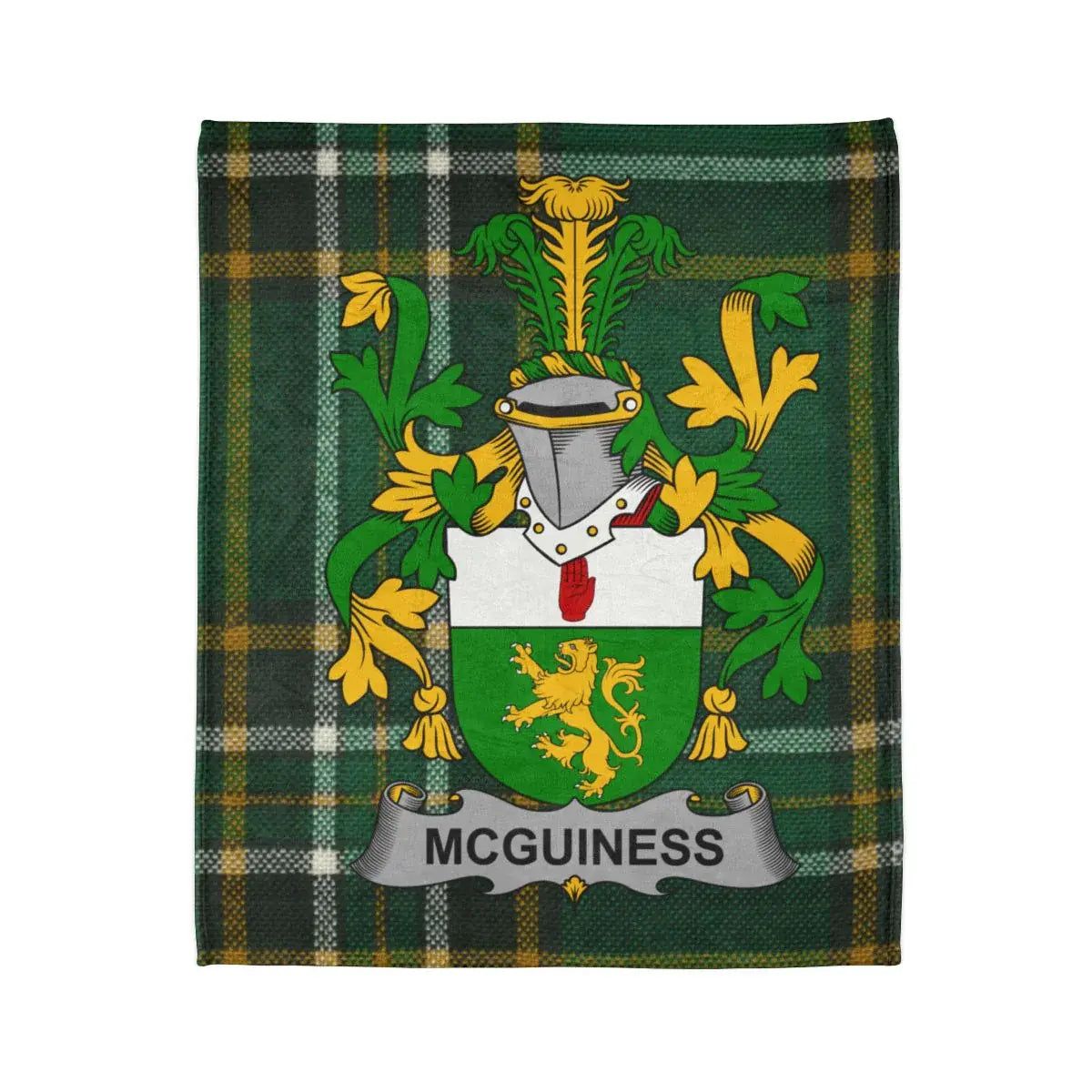 McGuiness Family Crest Tartan Pattern Blanket product