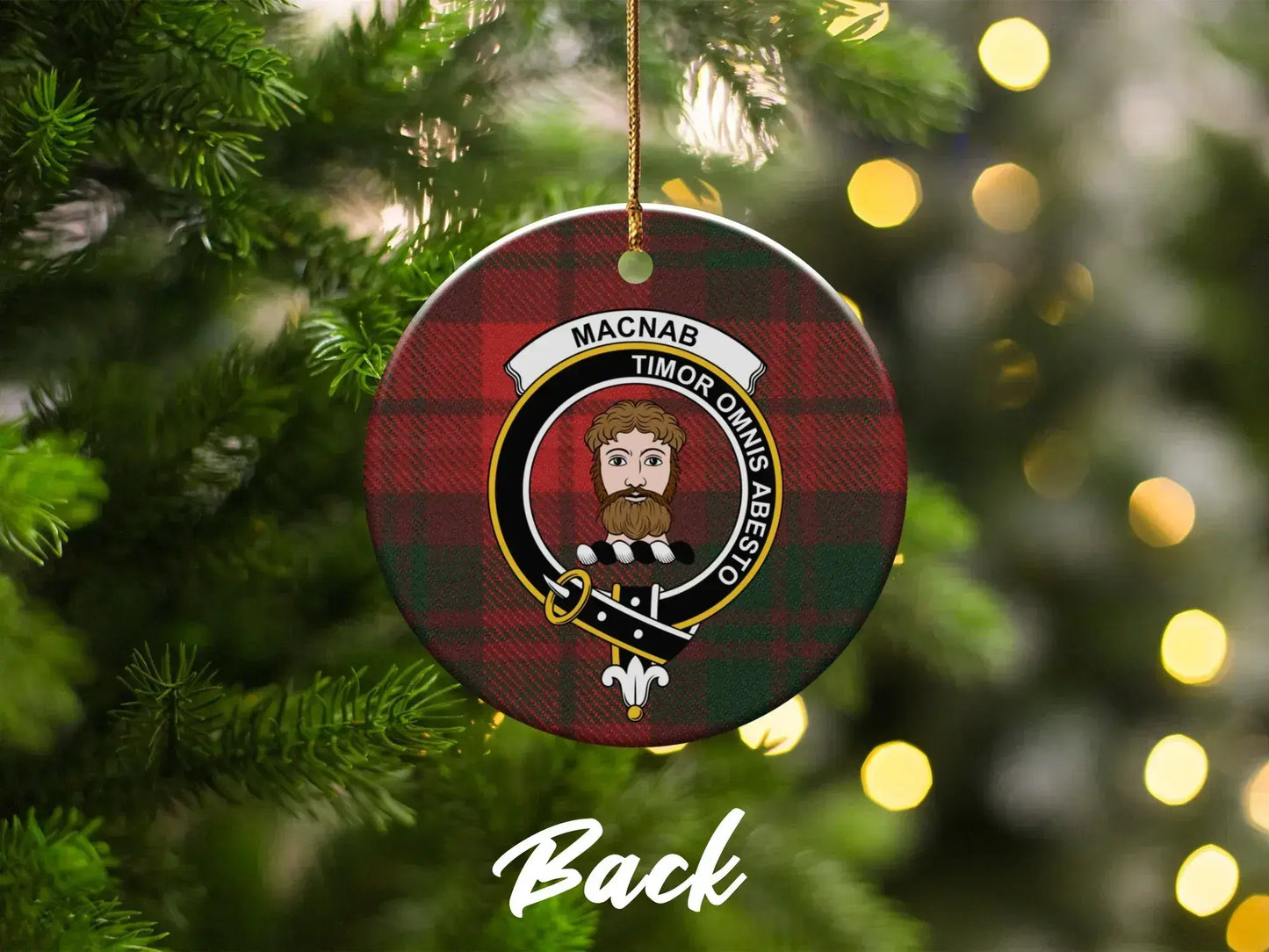 MacNab Scottish Clan Crest Christmas Ornament product