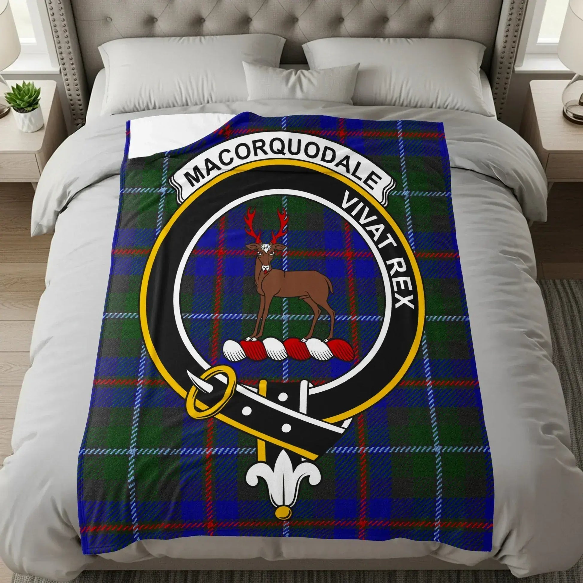 Macorquodale Vivat Rex Plaid Printed Blanket product