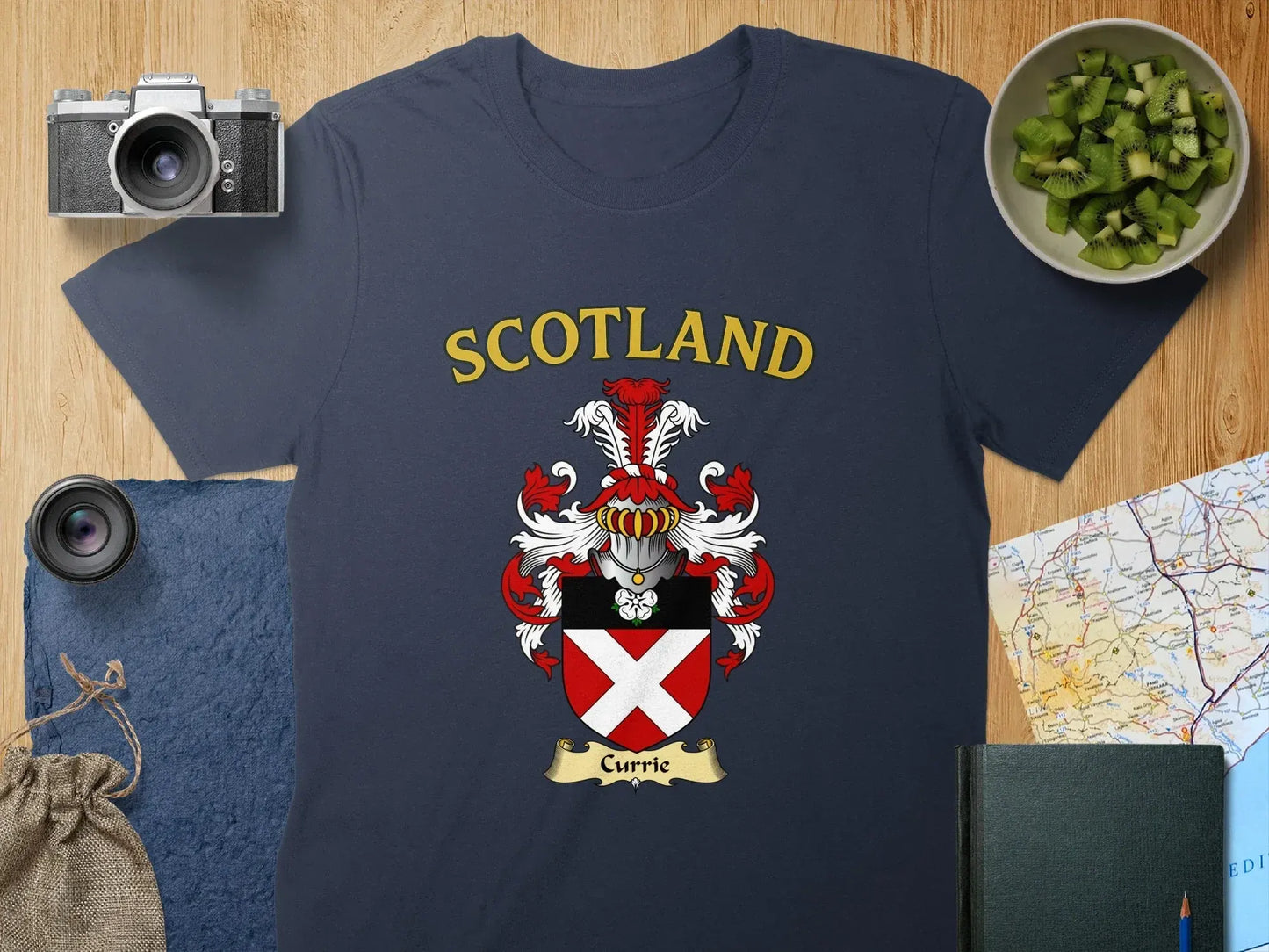 Scotland Currie Coat of Arms Graphic T-Shirt product