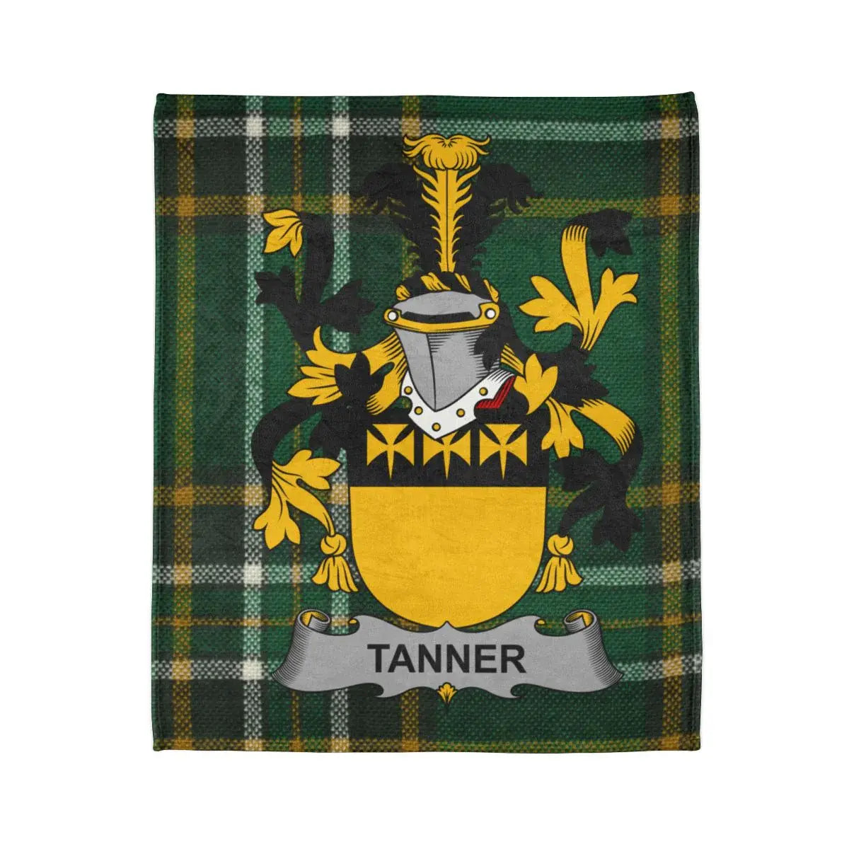 Tanner Family Crest Tartan Blanket product