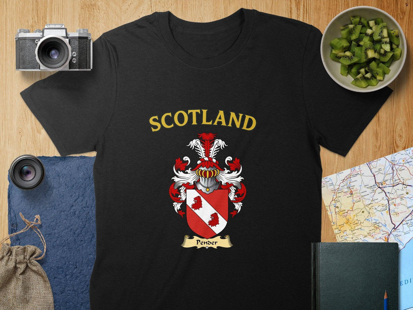 Pender Clan Family Crest Scotland T-Shirt - Celtic Ancestry Gifts