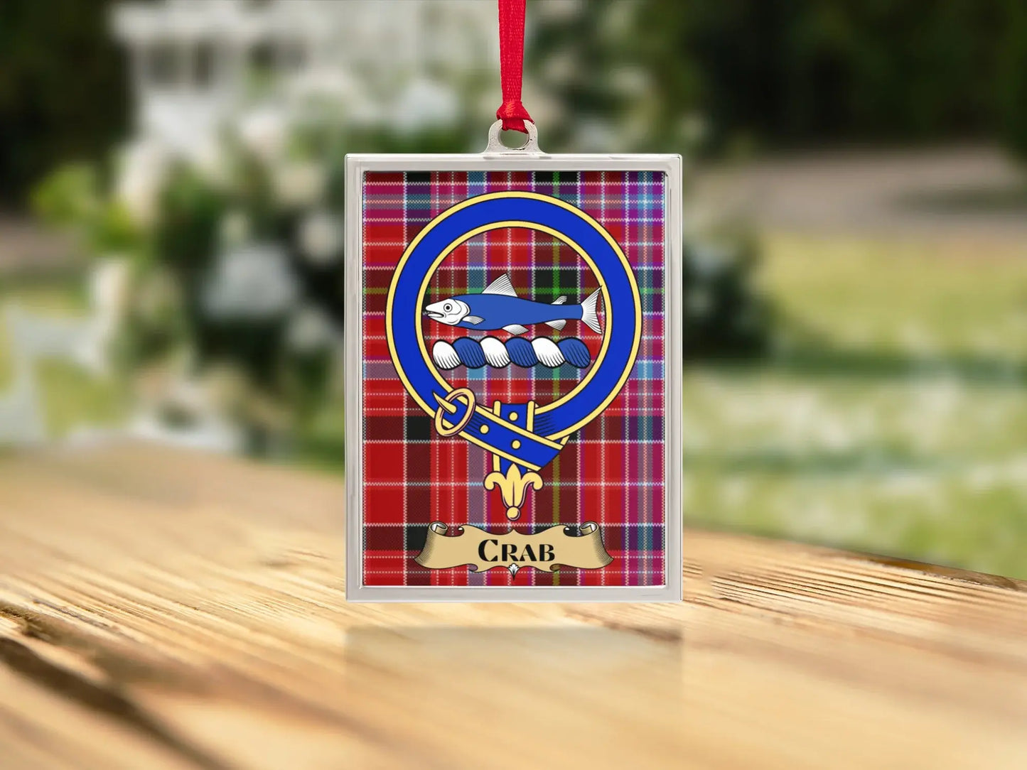 Scottish Clan Crab Tartan Pattern Ornament product