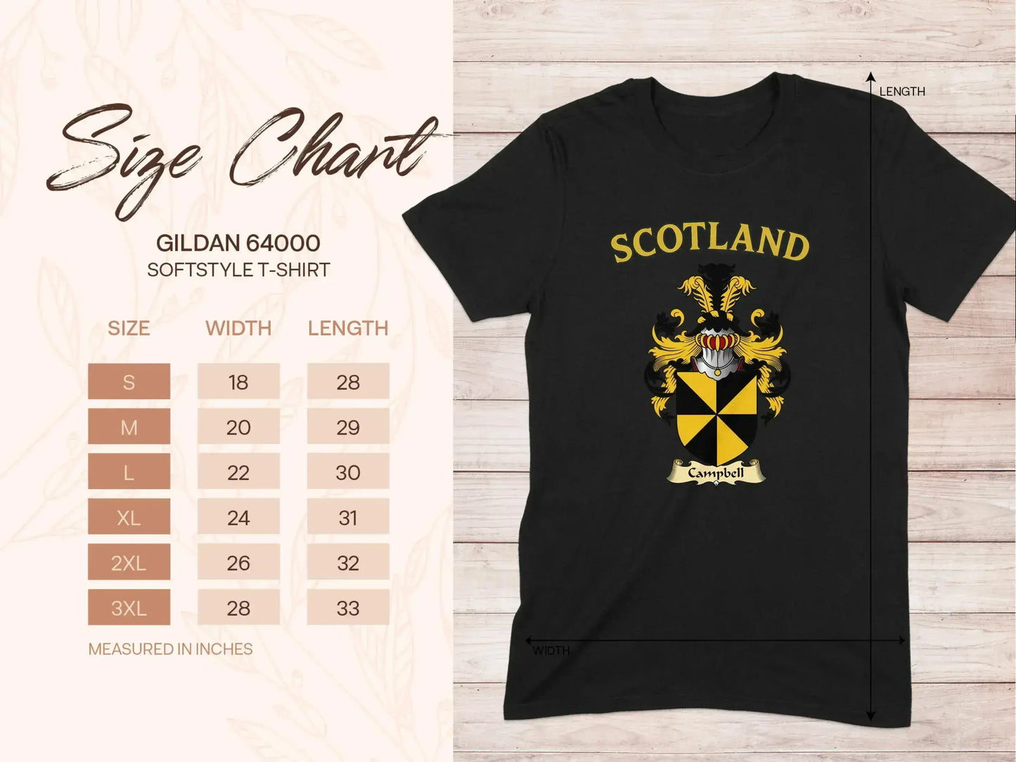 Scotland Campbell Family Crest T-shirt product type