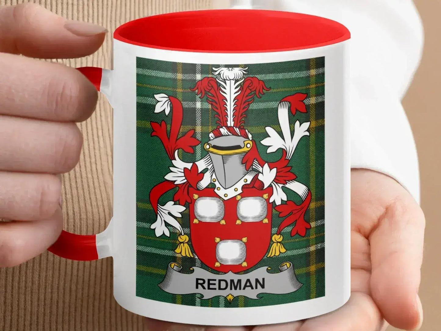Redman Coat of Arms Crest Ceramic Mug product