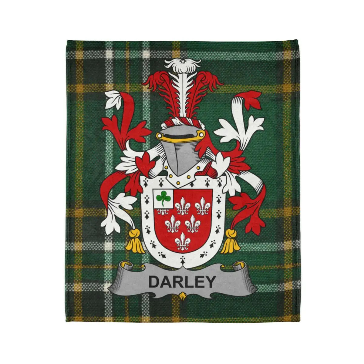 Darley Family Crest Tartan Pattern Blanket