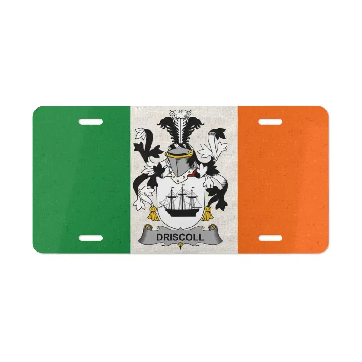 Irish Heritage Driscoll Family Crest License Plate product