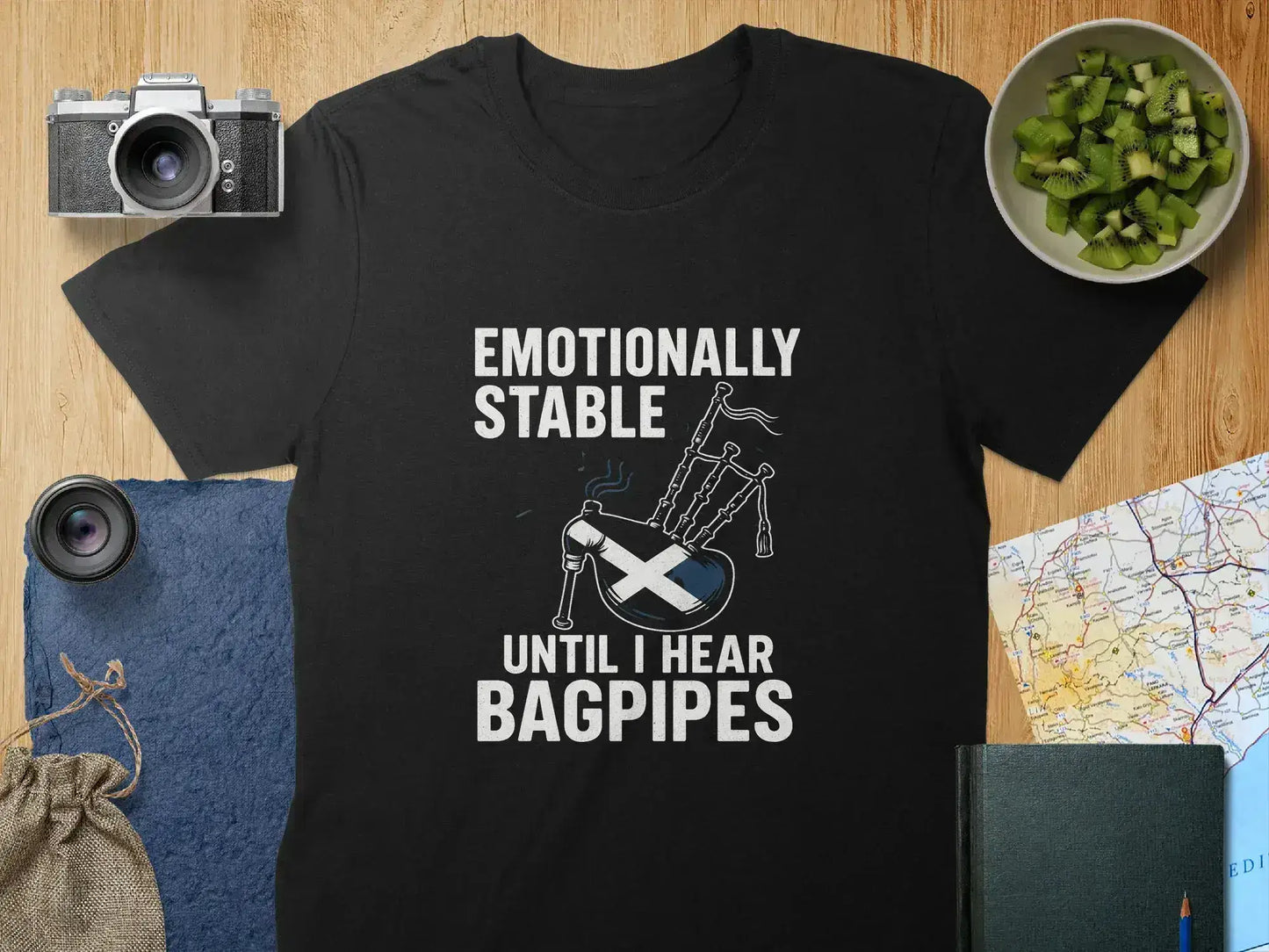 Emotionally Stable Until I Hear Bagpipes T-shirt product