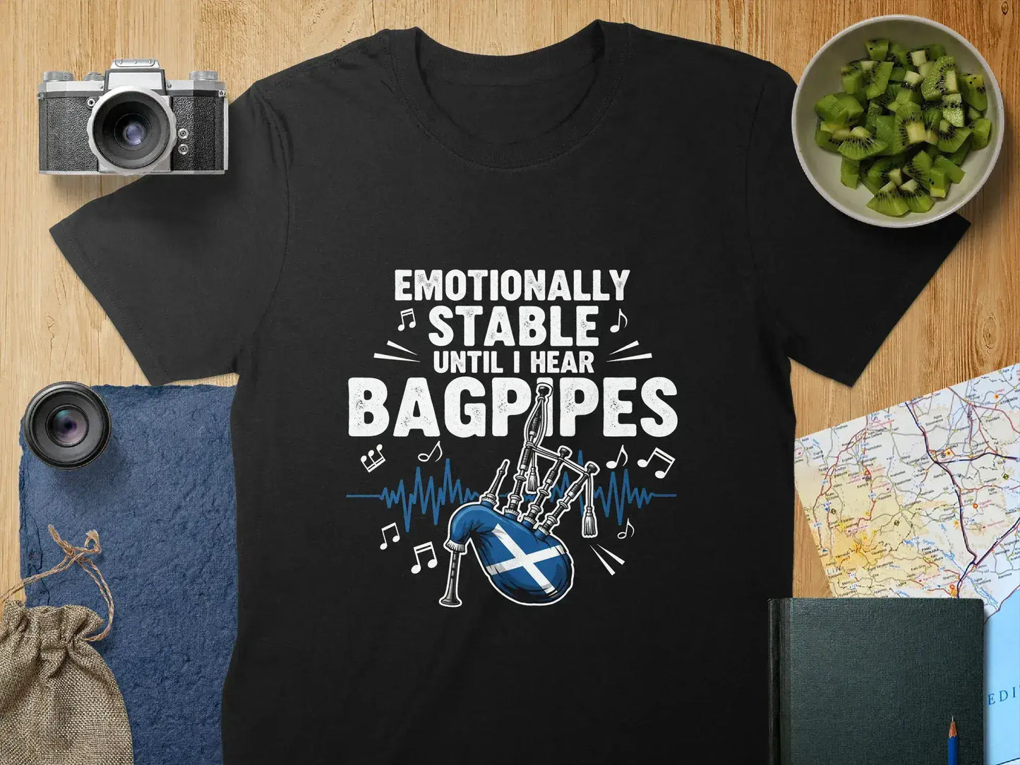 Emotionally Stable Until I Hear Bagpipes Shirt product