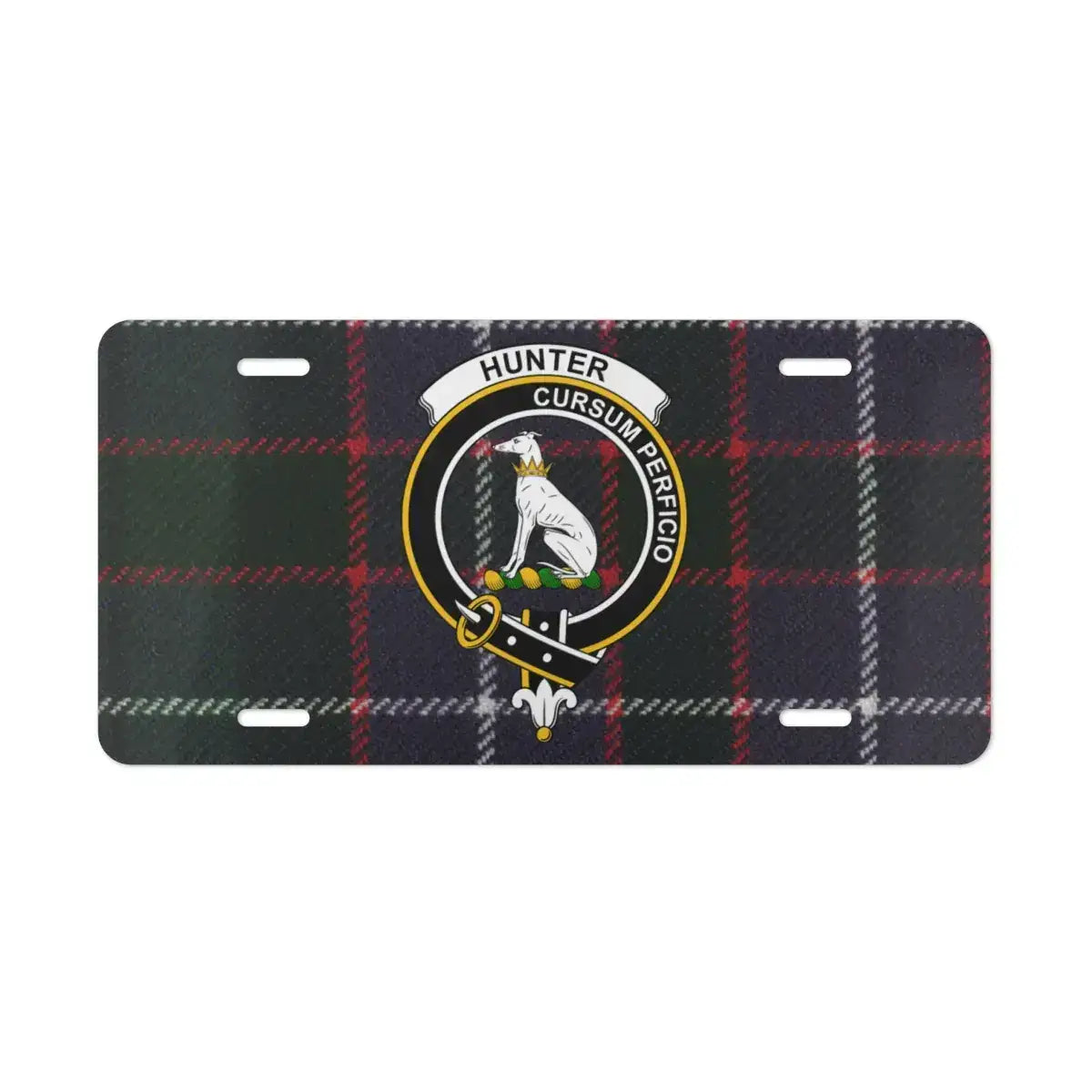 Hunter Cursum Perficio License Plate Cover product