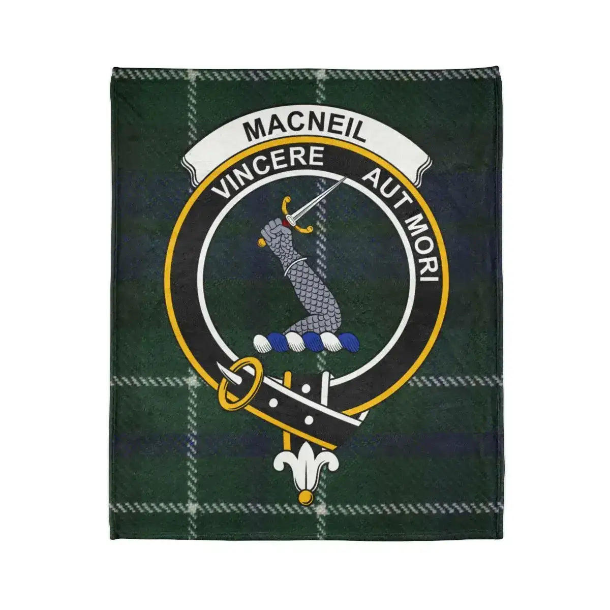 MacNeil Vincere Aut Mori Tartan Blanket