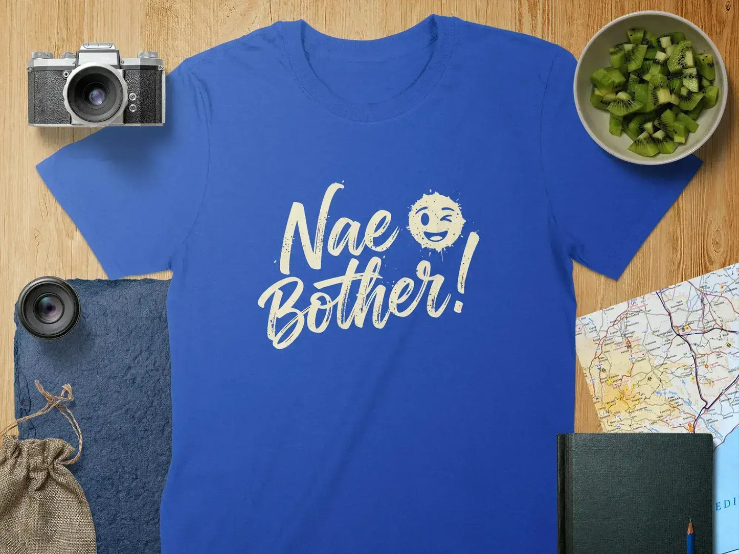 Nae Bother Blue Short Sleeve Shirt product type