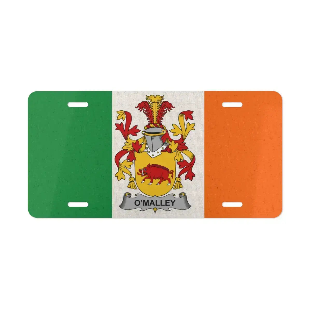 O'Malley Family Crest Irish Flag Novelty License Plate product