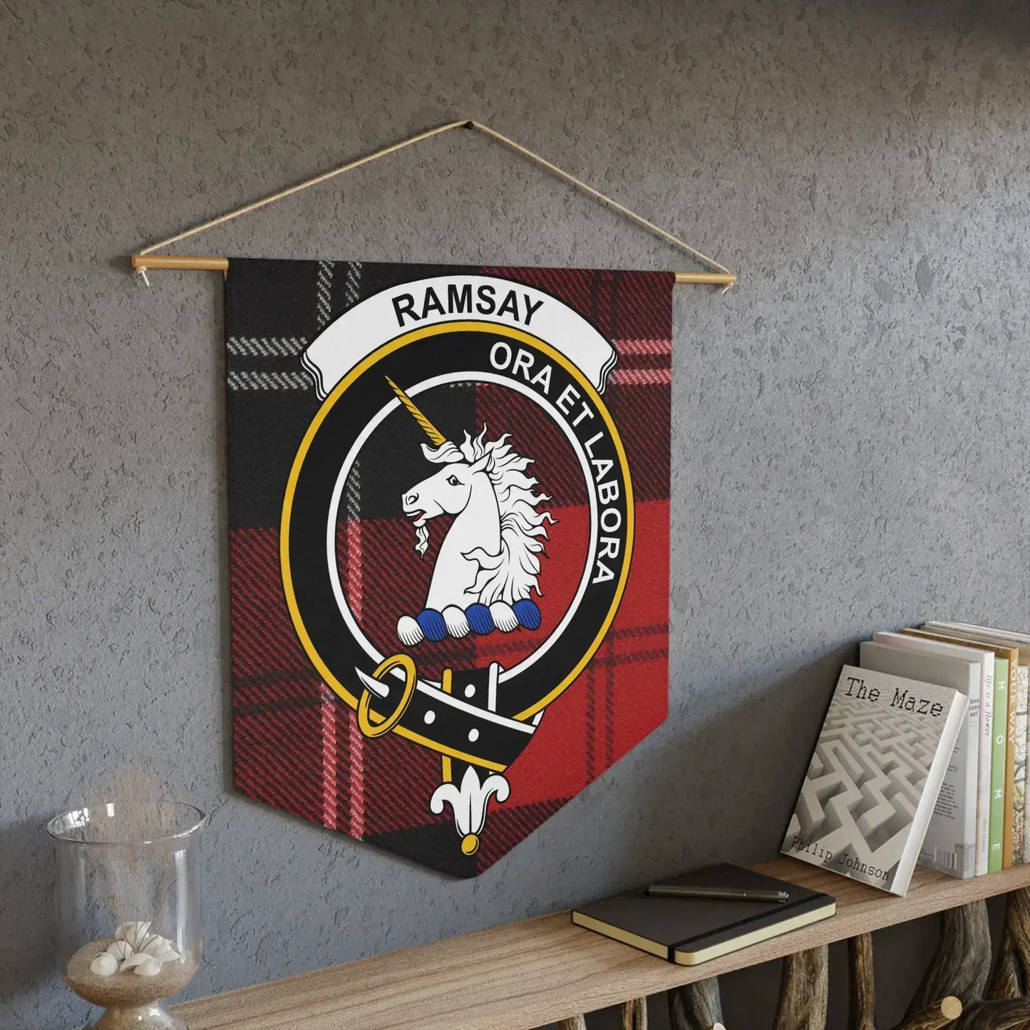 Ramsay Ora Et Labora Wall Tapestry Clan Decor product type