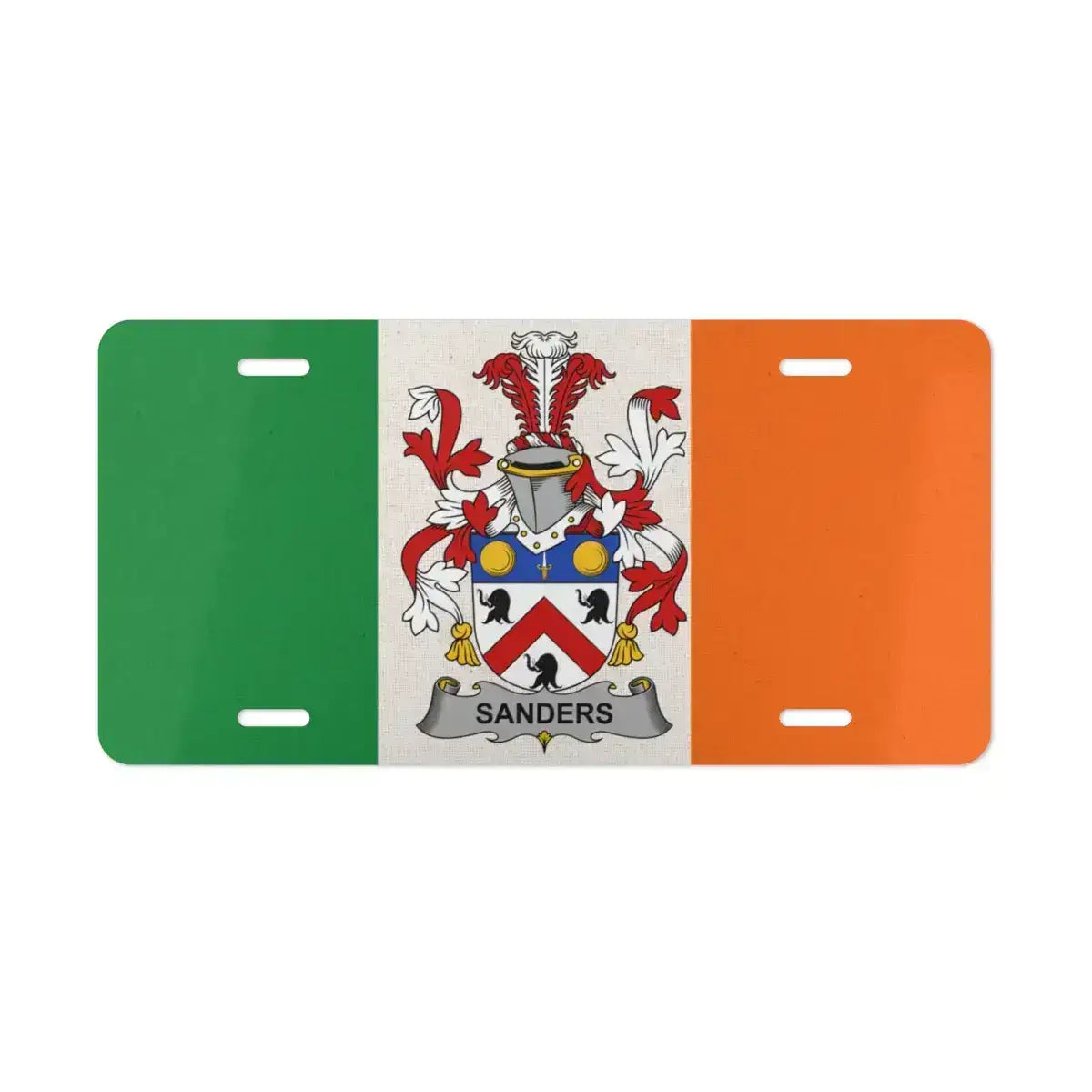 Sanders Family Coat of Arms Irish License Plate product