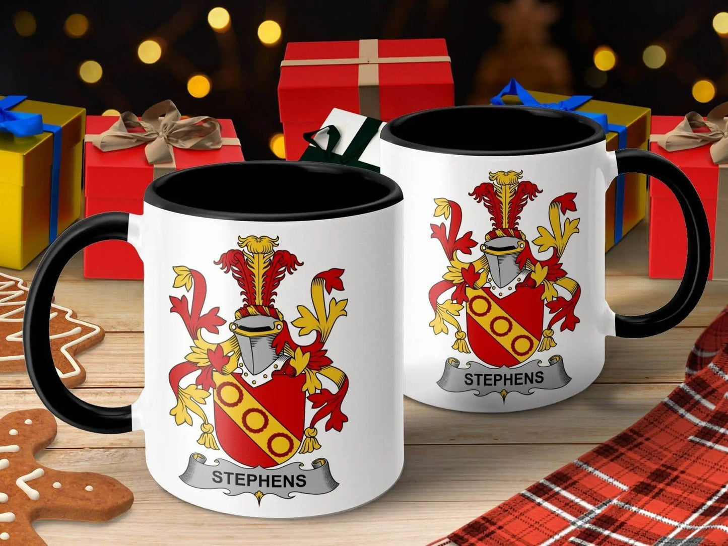 Stephens Family Crest Decorative Coffee Tea Mug - Celtic Ancestry Gifts