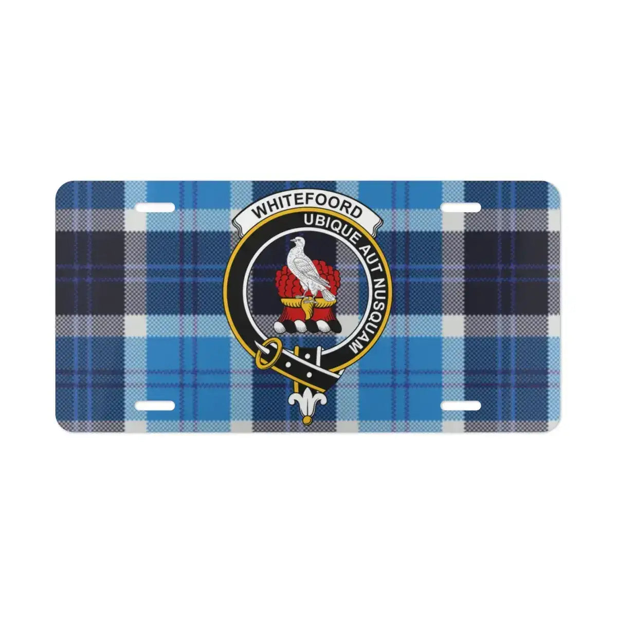 Whitefoord Ubique Aut Nusquam License Plate product