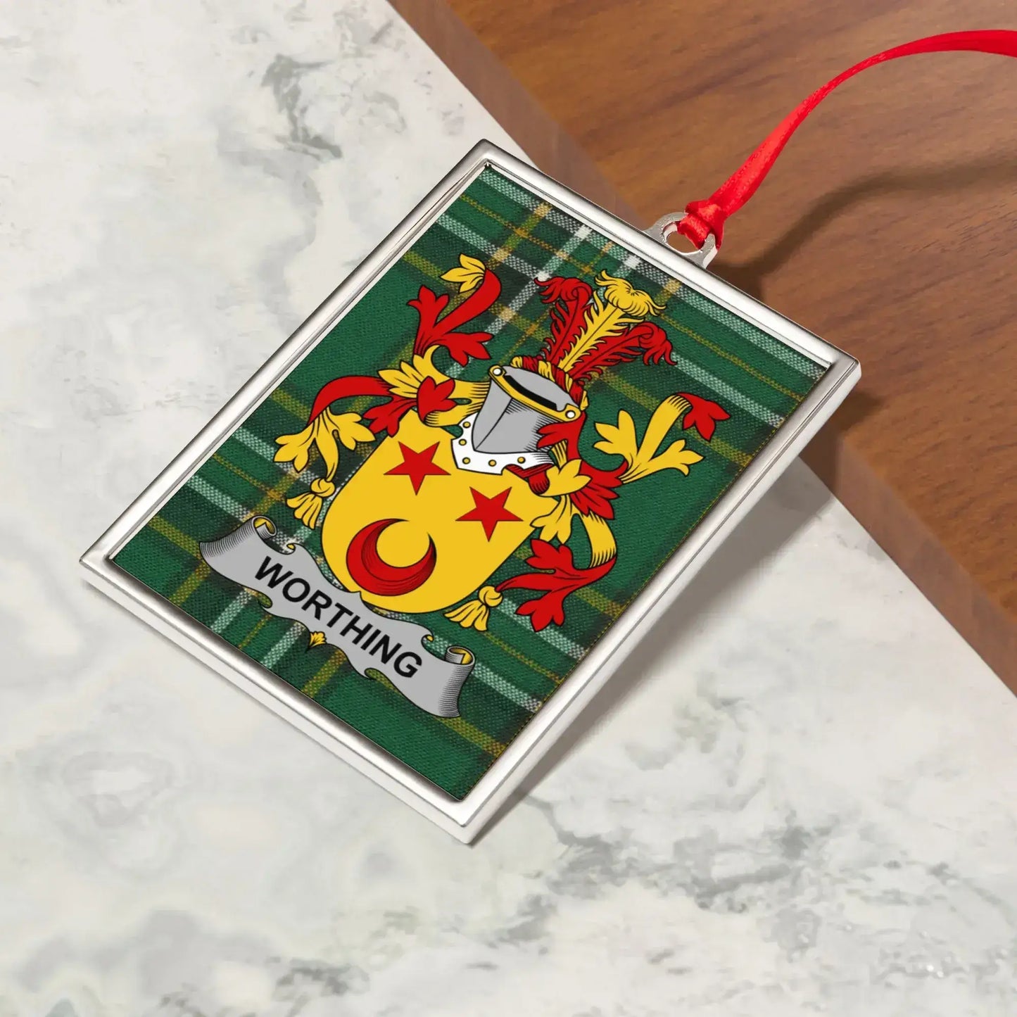 Worthing Family Crest Ornament product