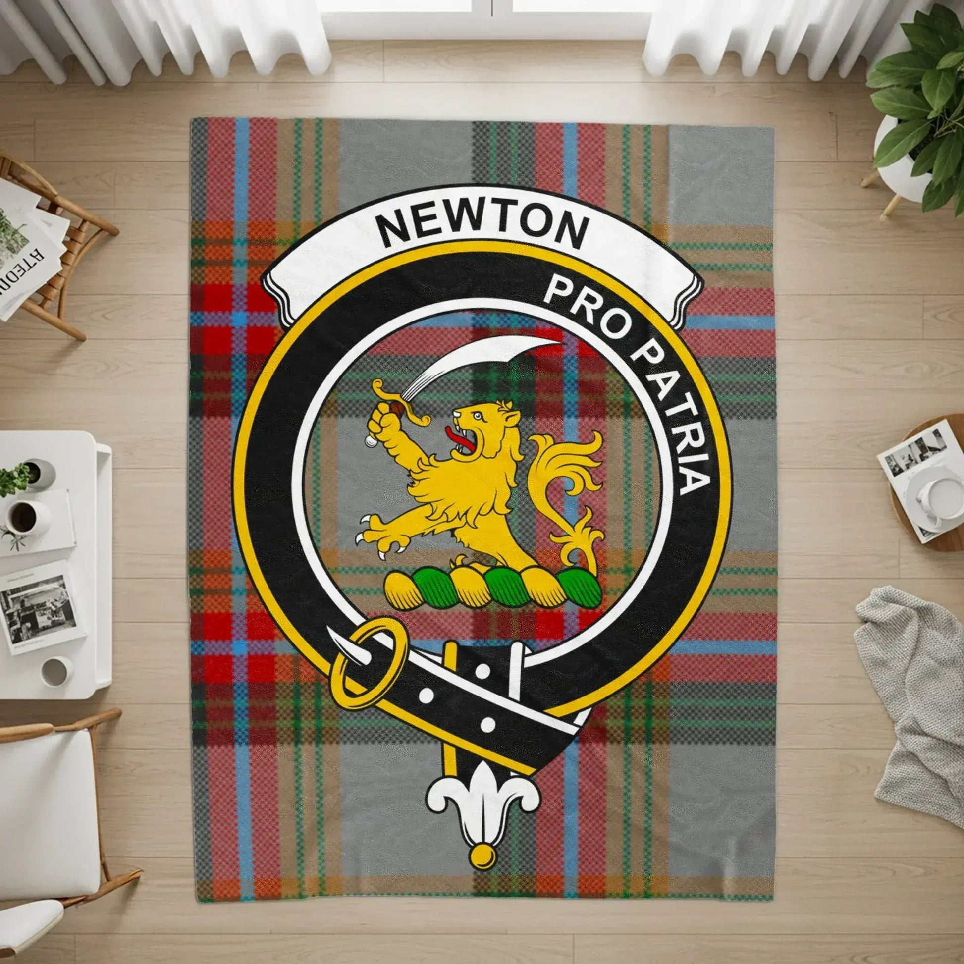 Newton Pro Patria Tartan Design Rug product type