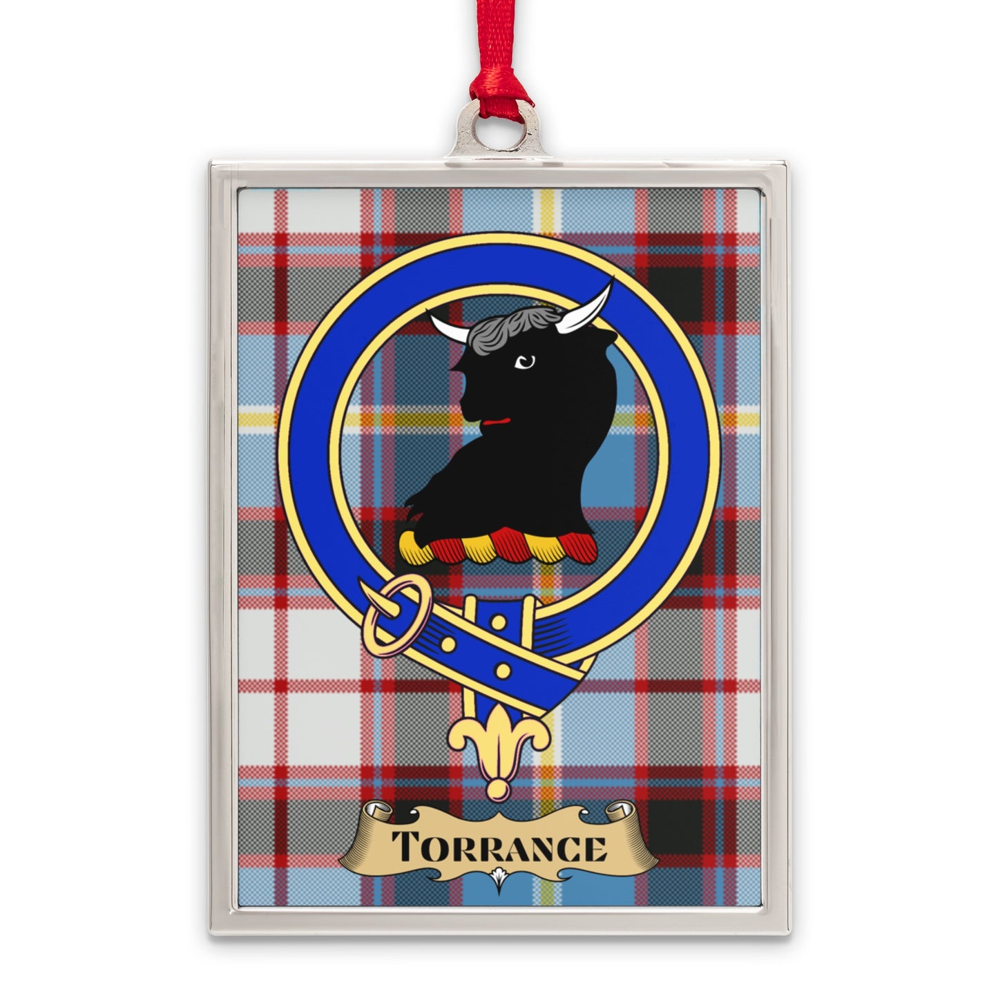 Torrance Clan Crest Tartan Plaid Ornament product