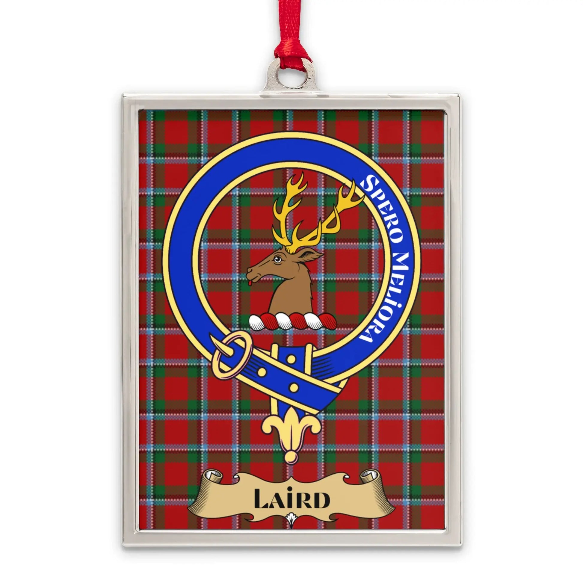 Scottish Clan Crest Laird Tartan Holiday Ornament product