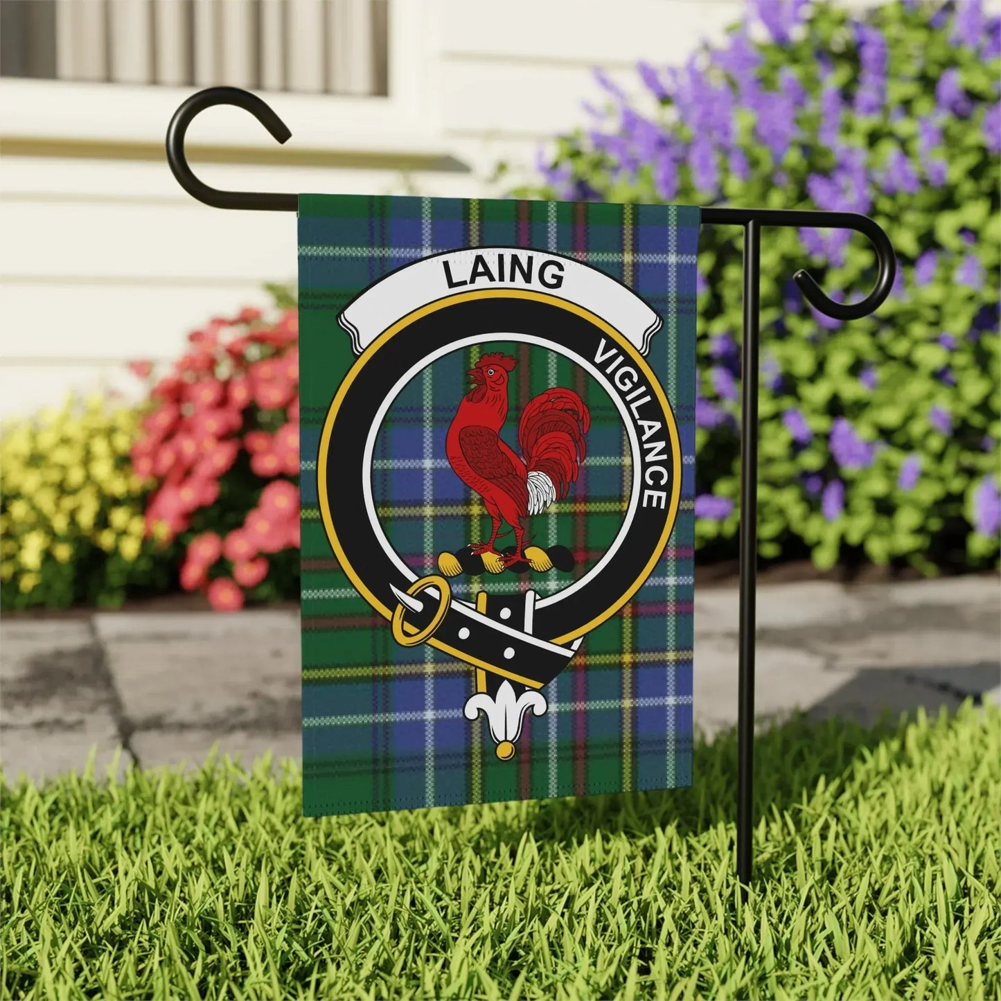 Laing Vigilance Tartan Garden Flag product