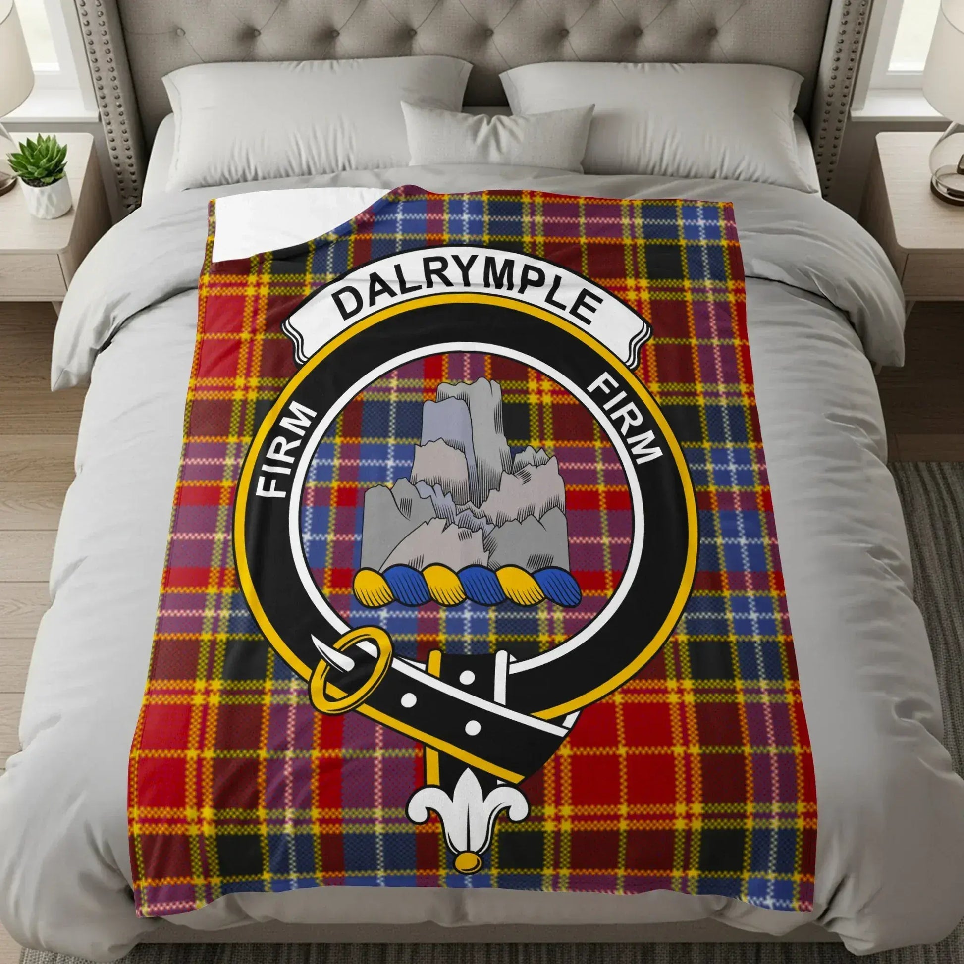 Dalrymple Firm Plaid Pattern Cozy Bed Blanket product