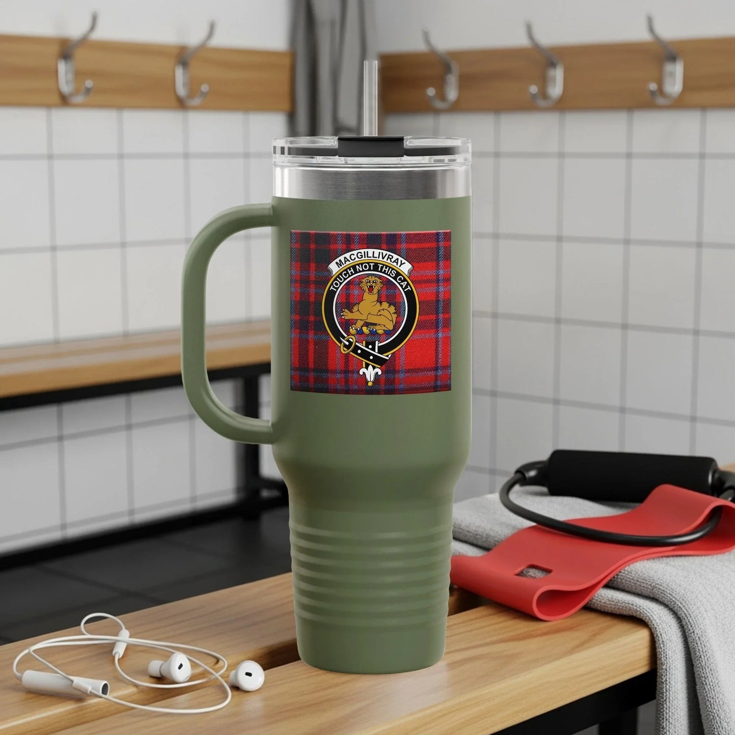 Scottish Clan Crest Personalized Travel Mug product