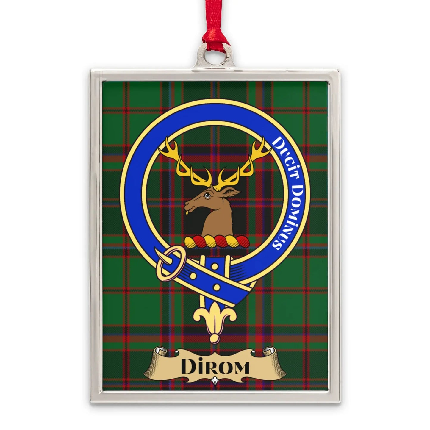 Dirom Clan Crest Badge Plaid Tartan Decorative Ornament product type