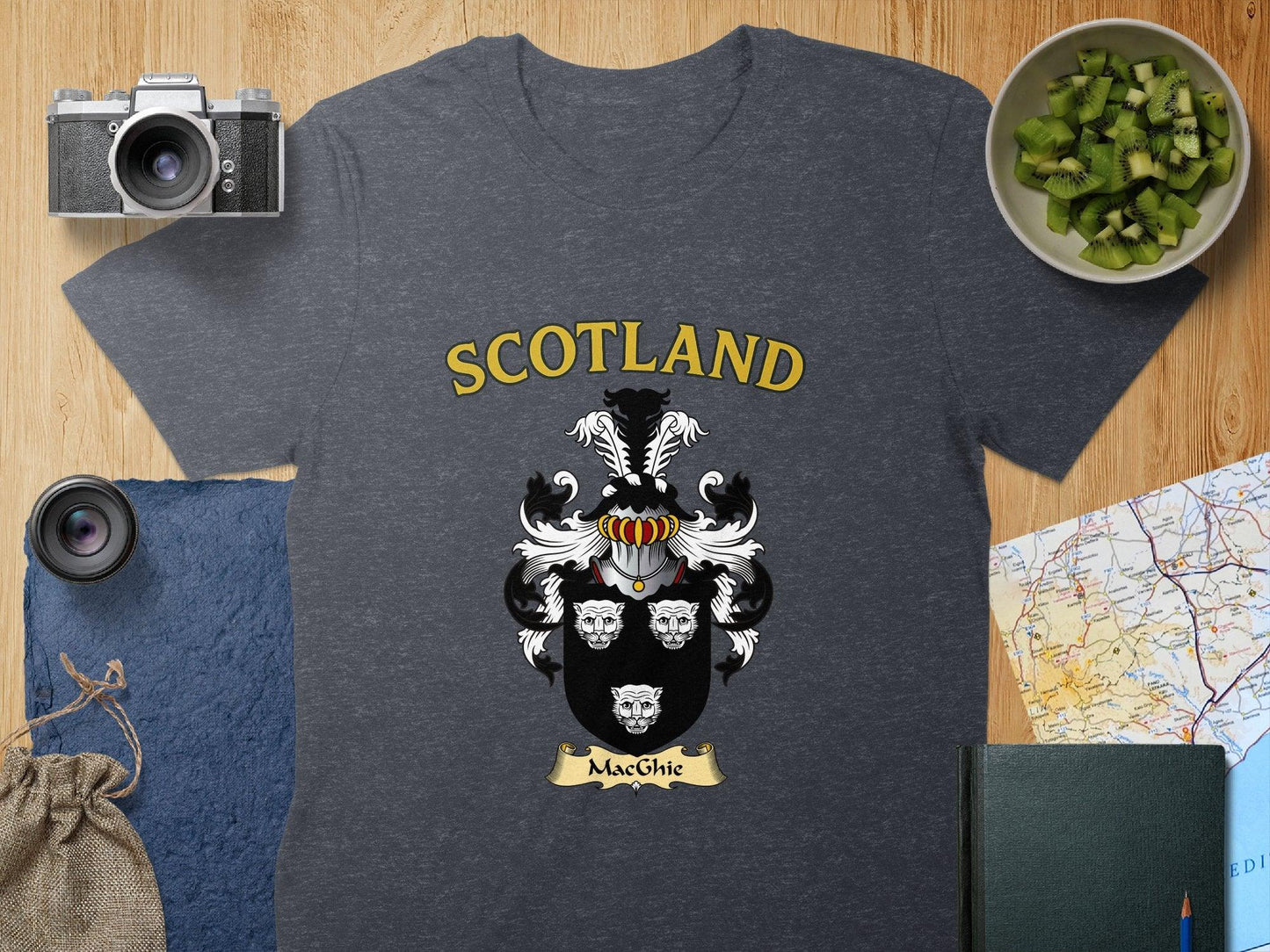 MacGhie Clan Family Crest Scotland T-Shirts - Celtic Ancestry Gifts