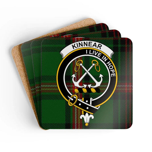I Live In Hope Kinnear Tartan Coasters product type