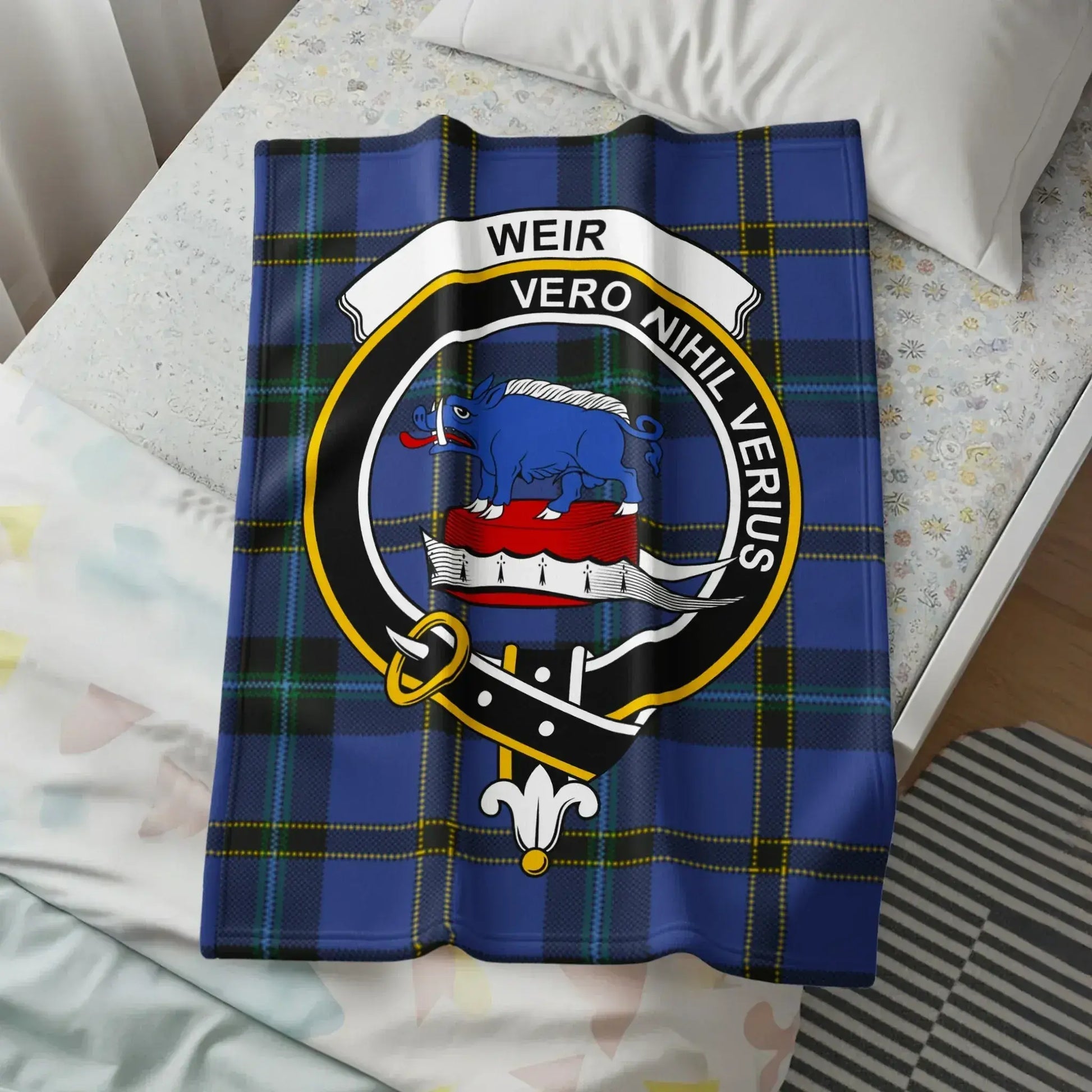 Clan Weir Vero Nihil Verius Tartan Blanket product