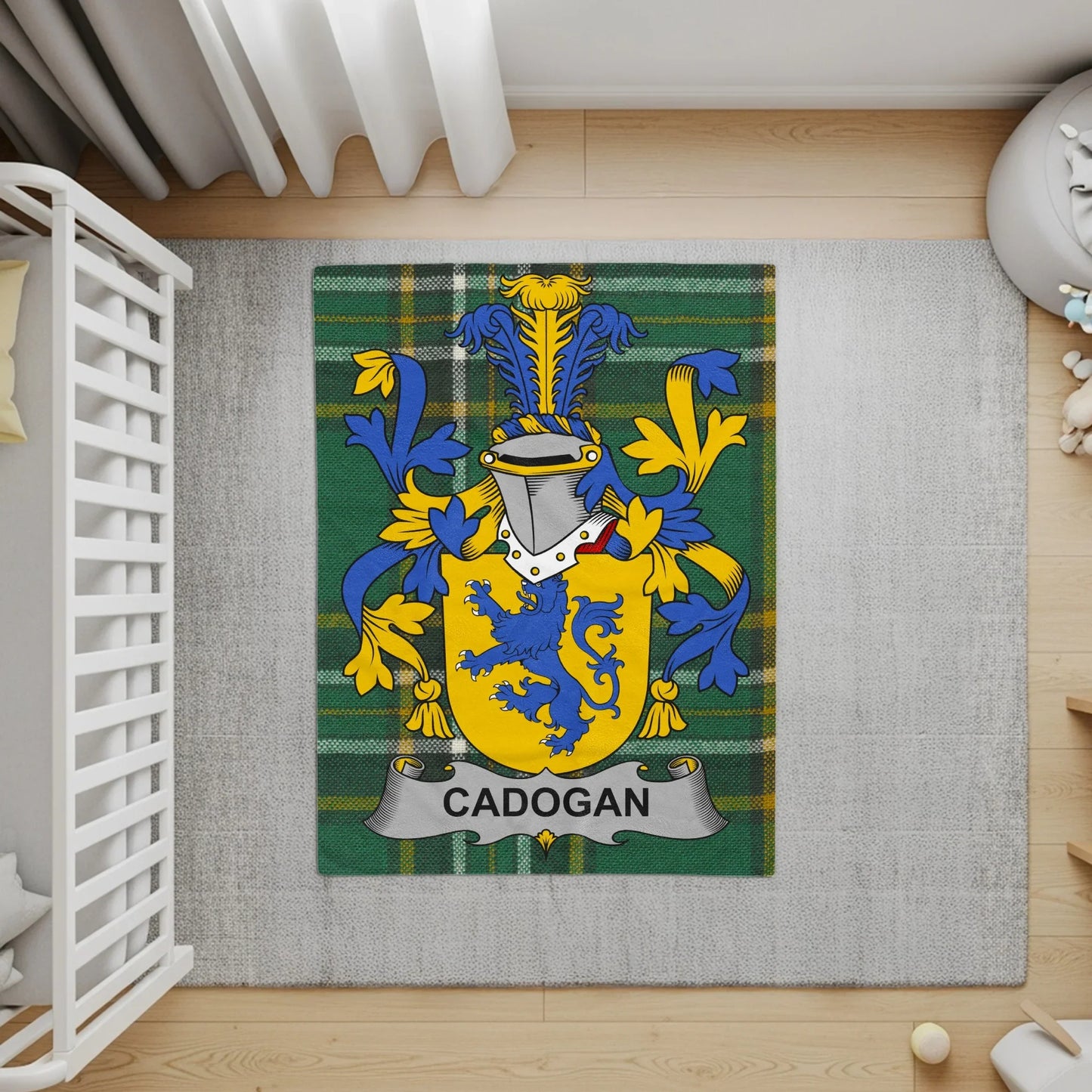 Cadogan Coat of Arms Tartan Crest Rug product type