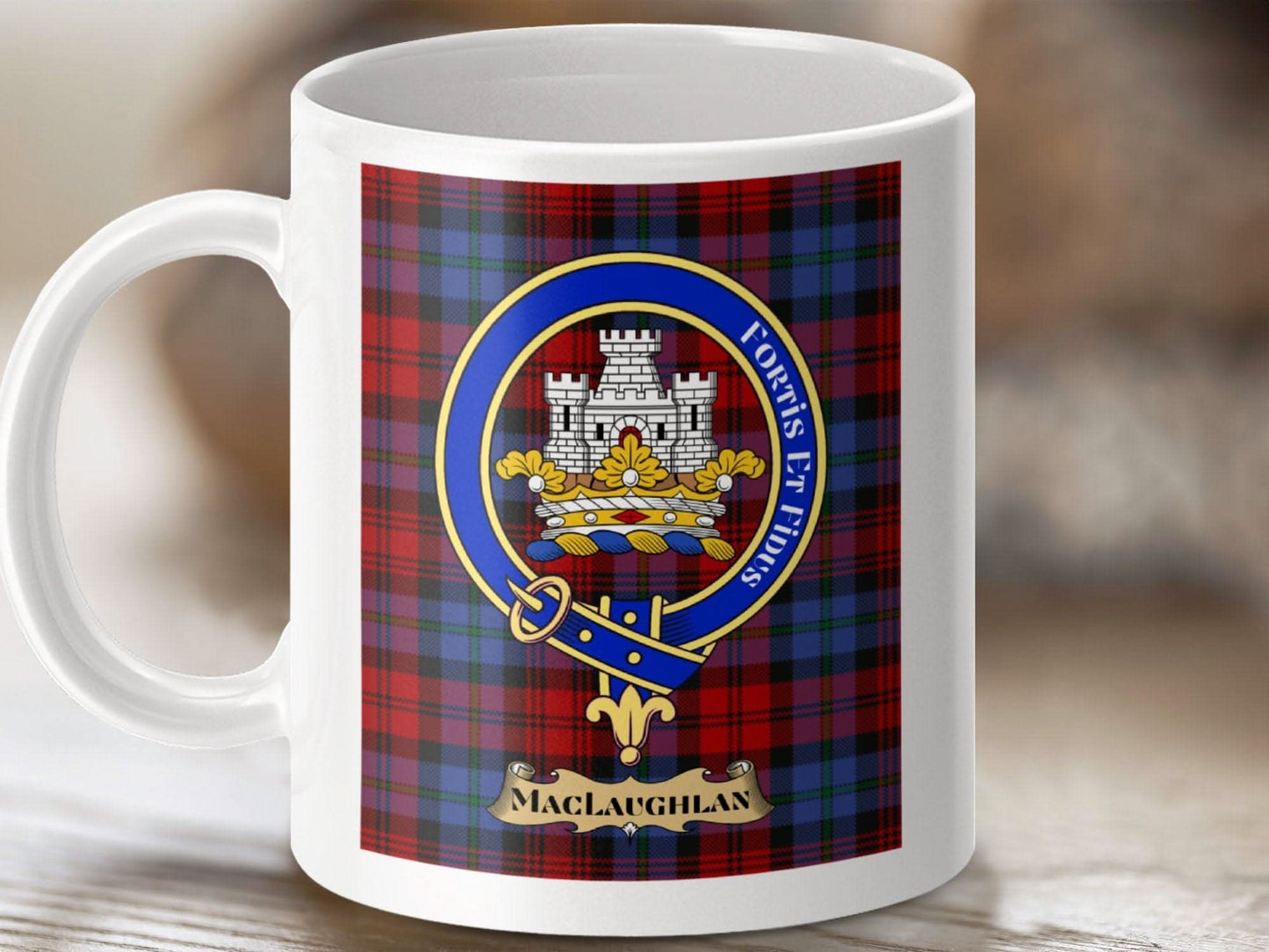 MacLaughlan Clan Crest Tartan Mug Coffee Cup product