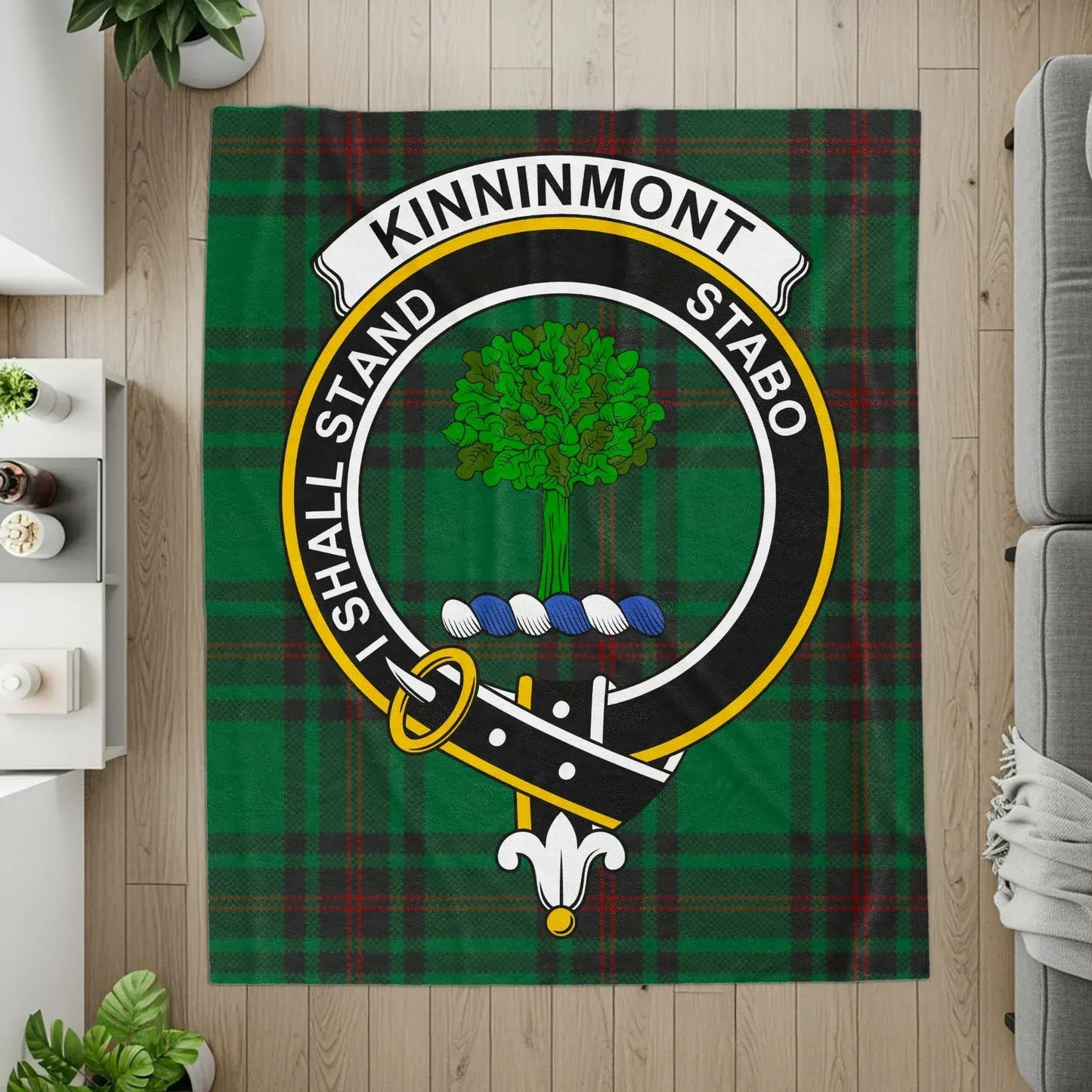 Kinninmont Tartan Plaid Throw Blanket home product