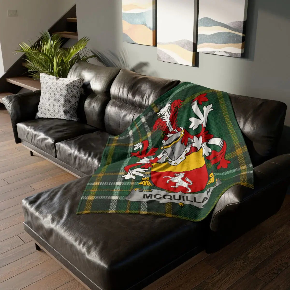 McQUILLA Family Crest Throw Blanket product