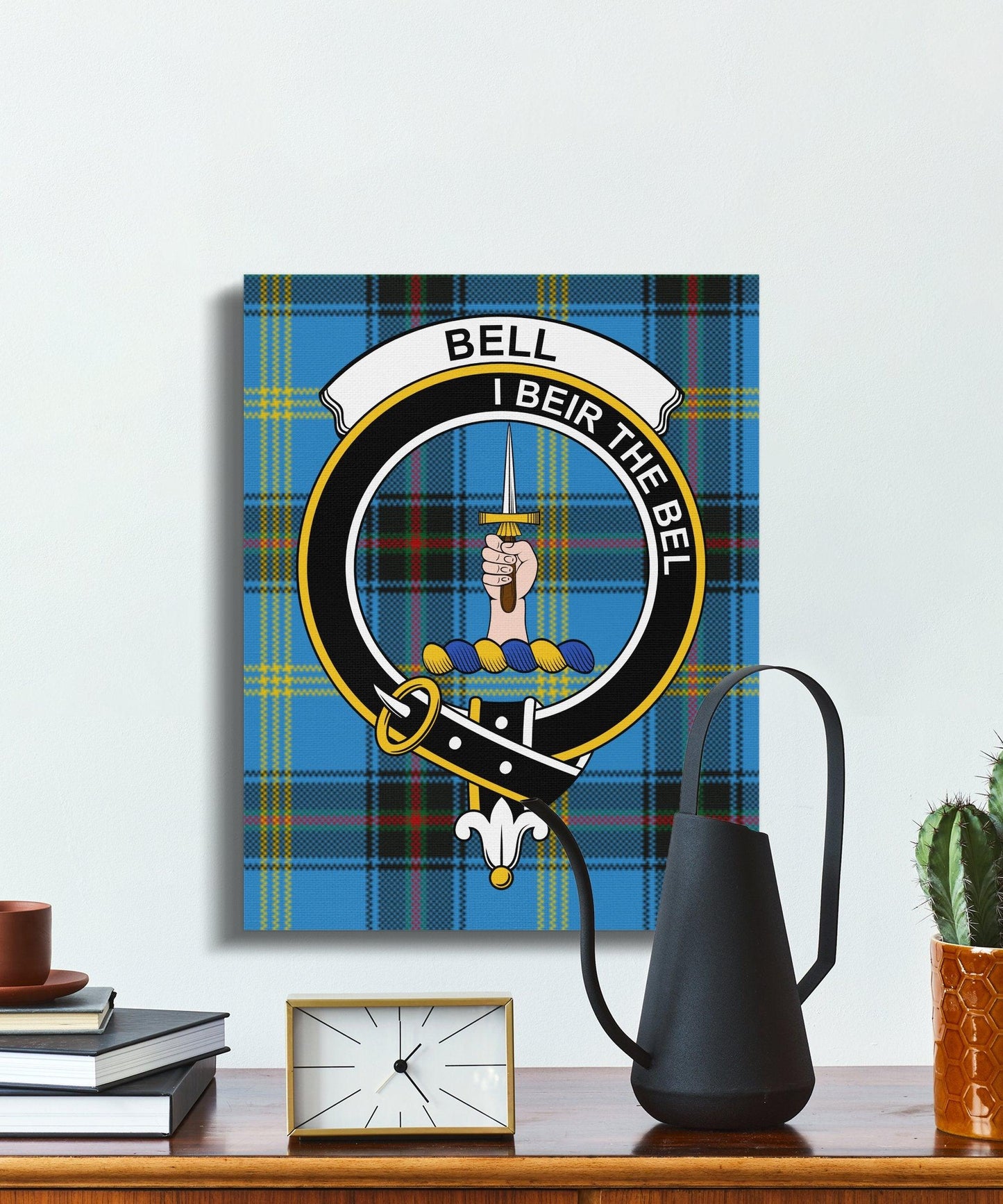 Scottish Tartan Print Clan Crest Wall Art product