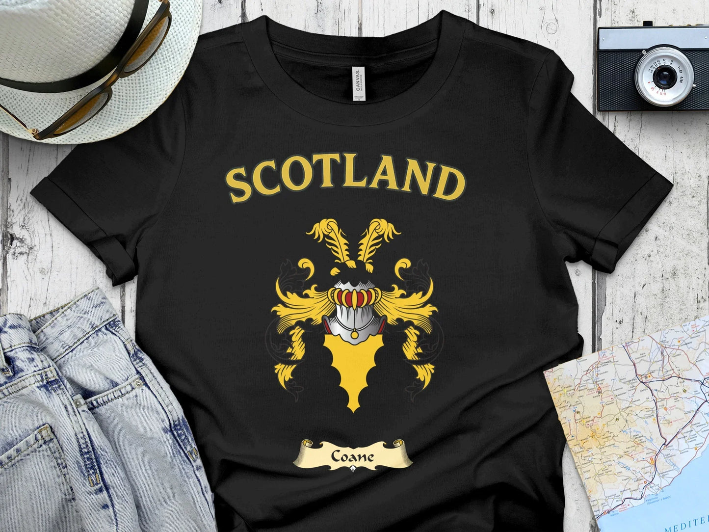 Scotland Shield Graphic T-Shirt Vintage Tee product