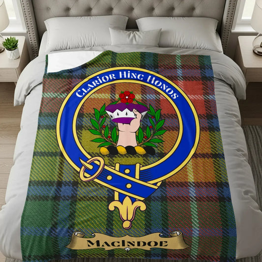 Macindoe Clan Tartan and Crest Bedding Product