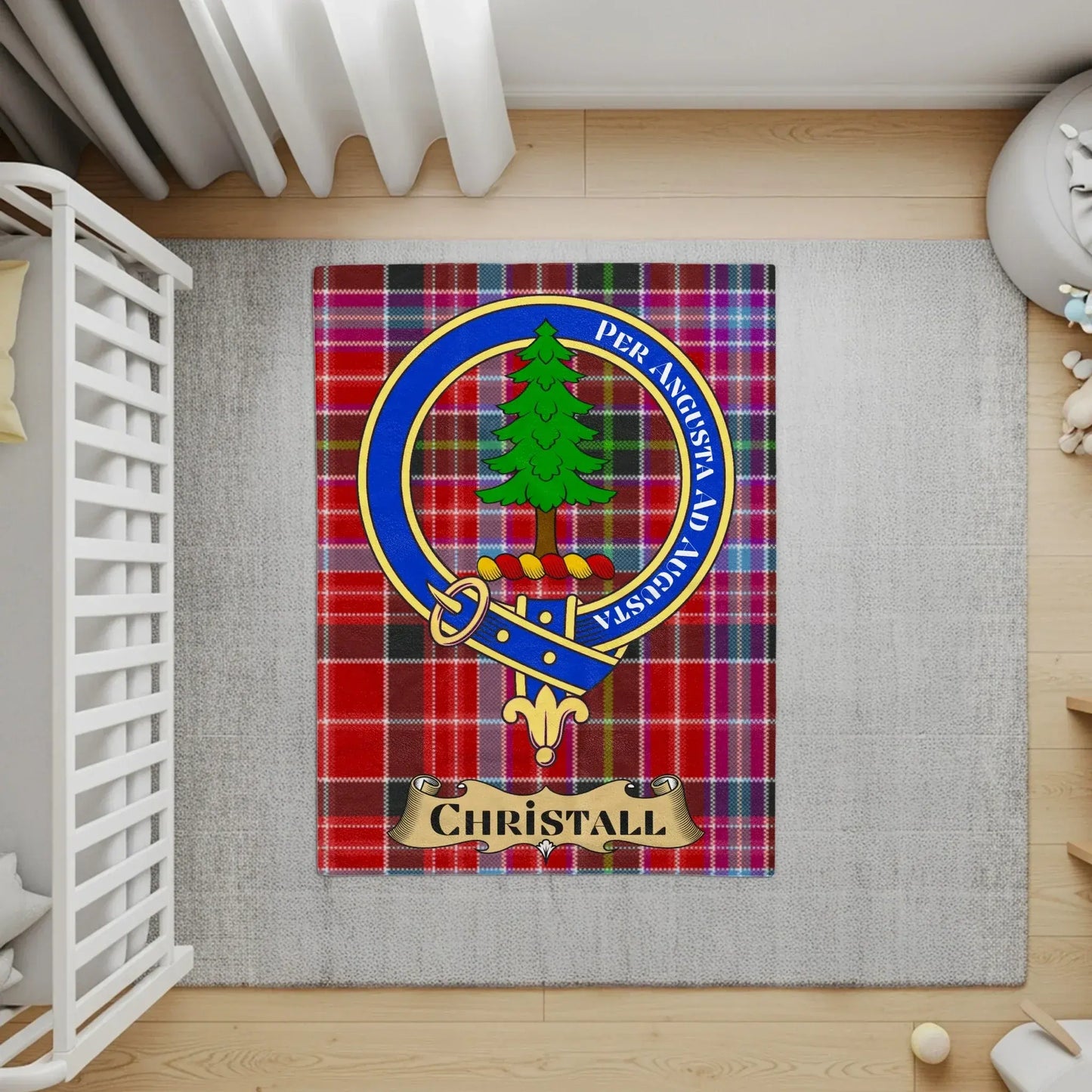 Per Angusta Ad Augusta Christall rug product