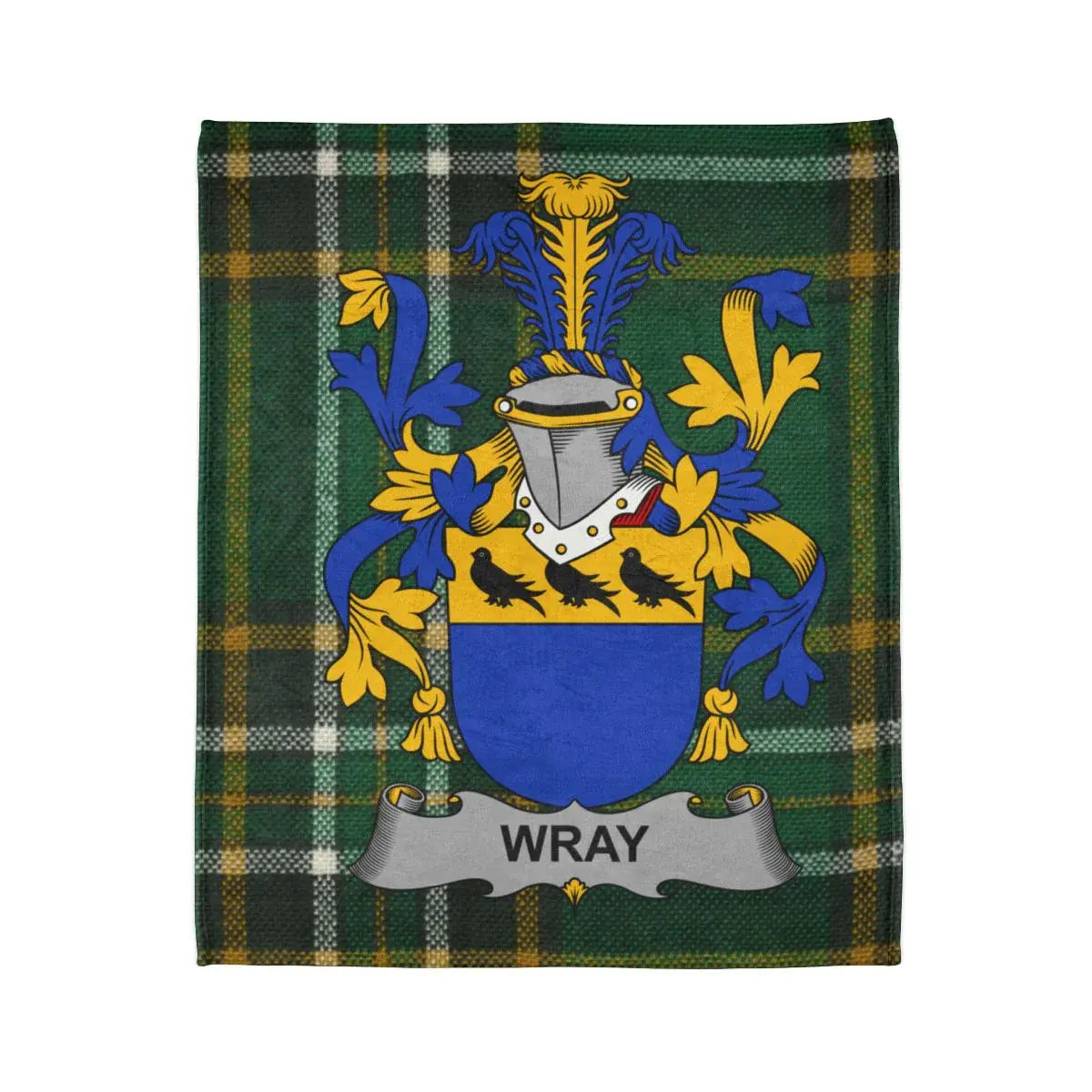 Wray Family Crest Tartan Personalized Blanket product